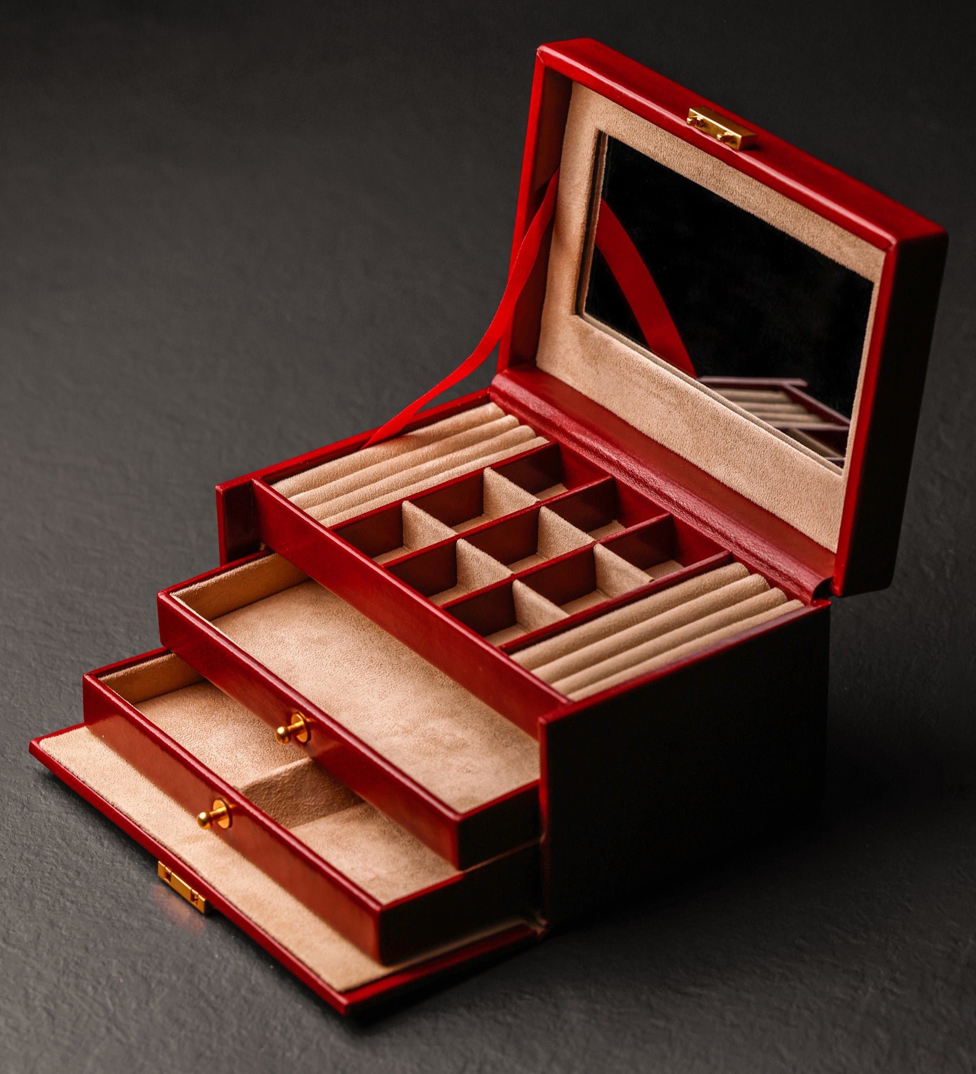 Leather Jewelry Box for Women - Beloved