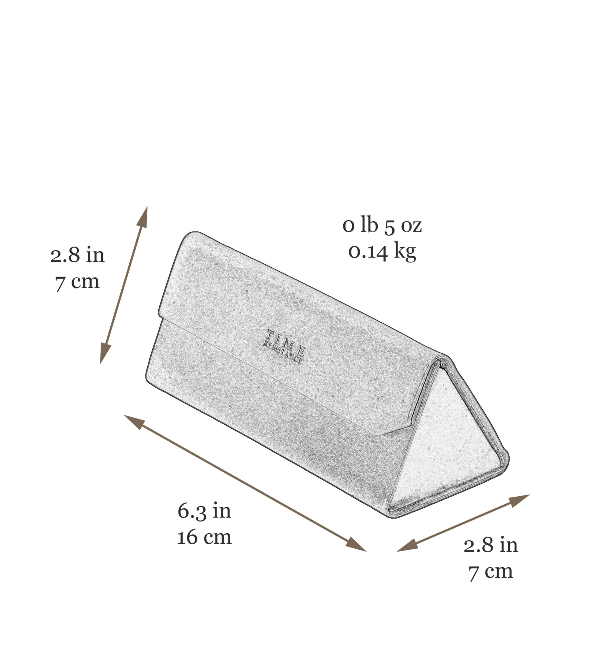 Foldable Leather Glasses Case - The Riddle of the Sands