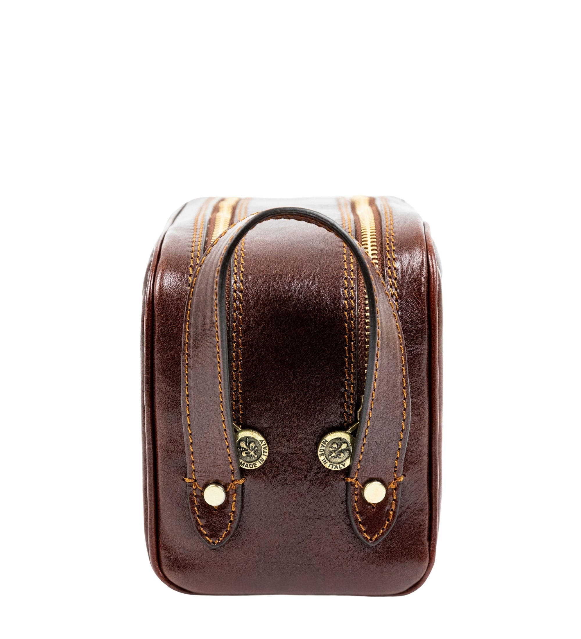 Leather Cosmetic Bag Dopp Kit - All the Kings Men