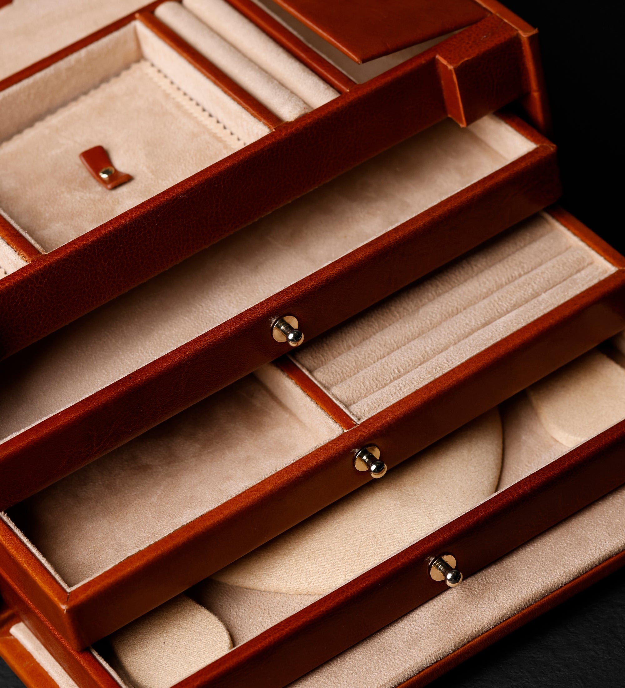 Large Leather Jewelry Box for Women - The Portrait of a Lady