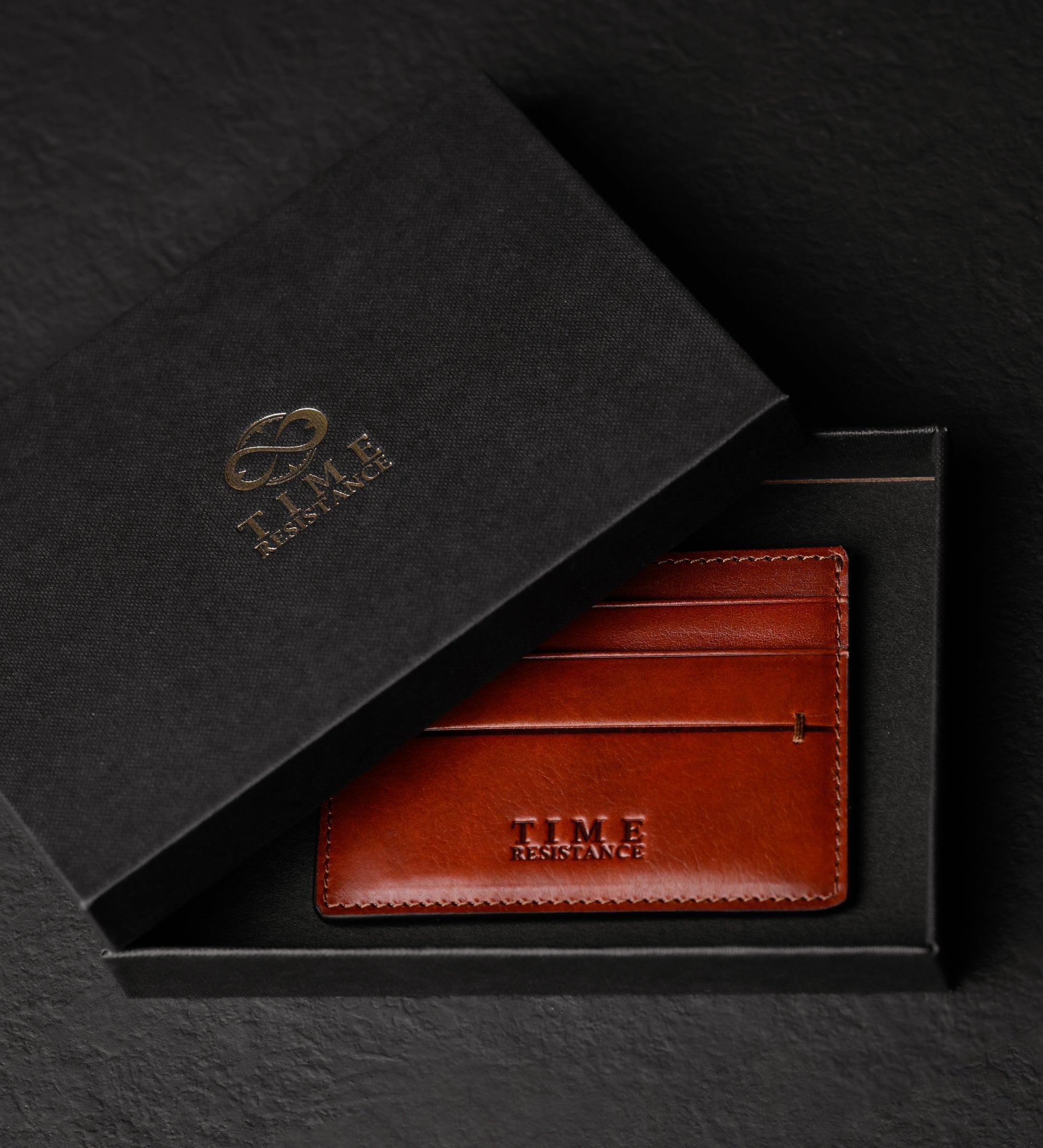 Womens Leather Credit Card Case Business Card Case - Fireflies