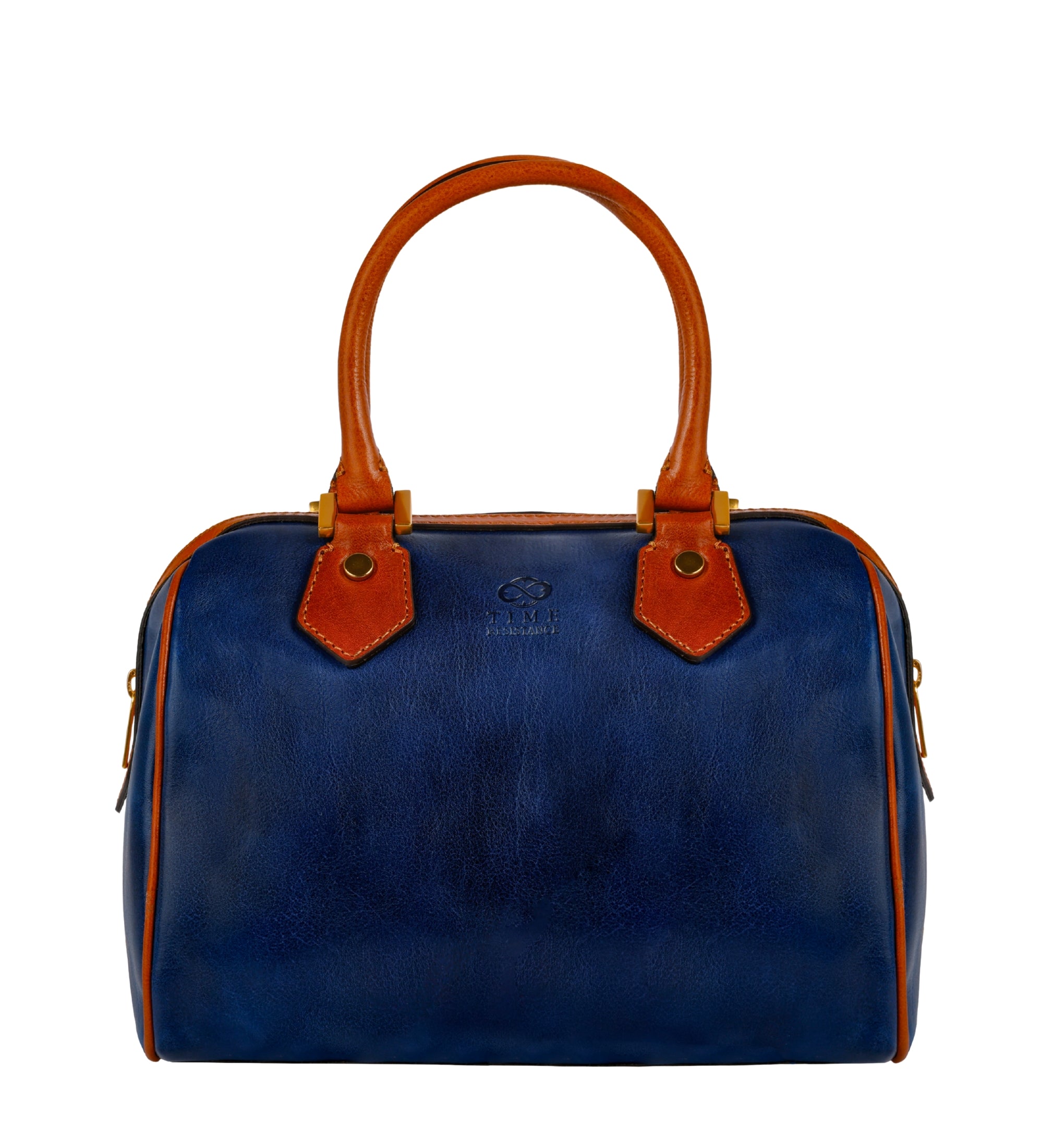 Womens Leather Barrel Bag Handbag - Little Dorrit