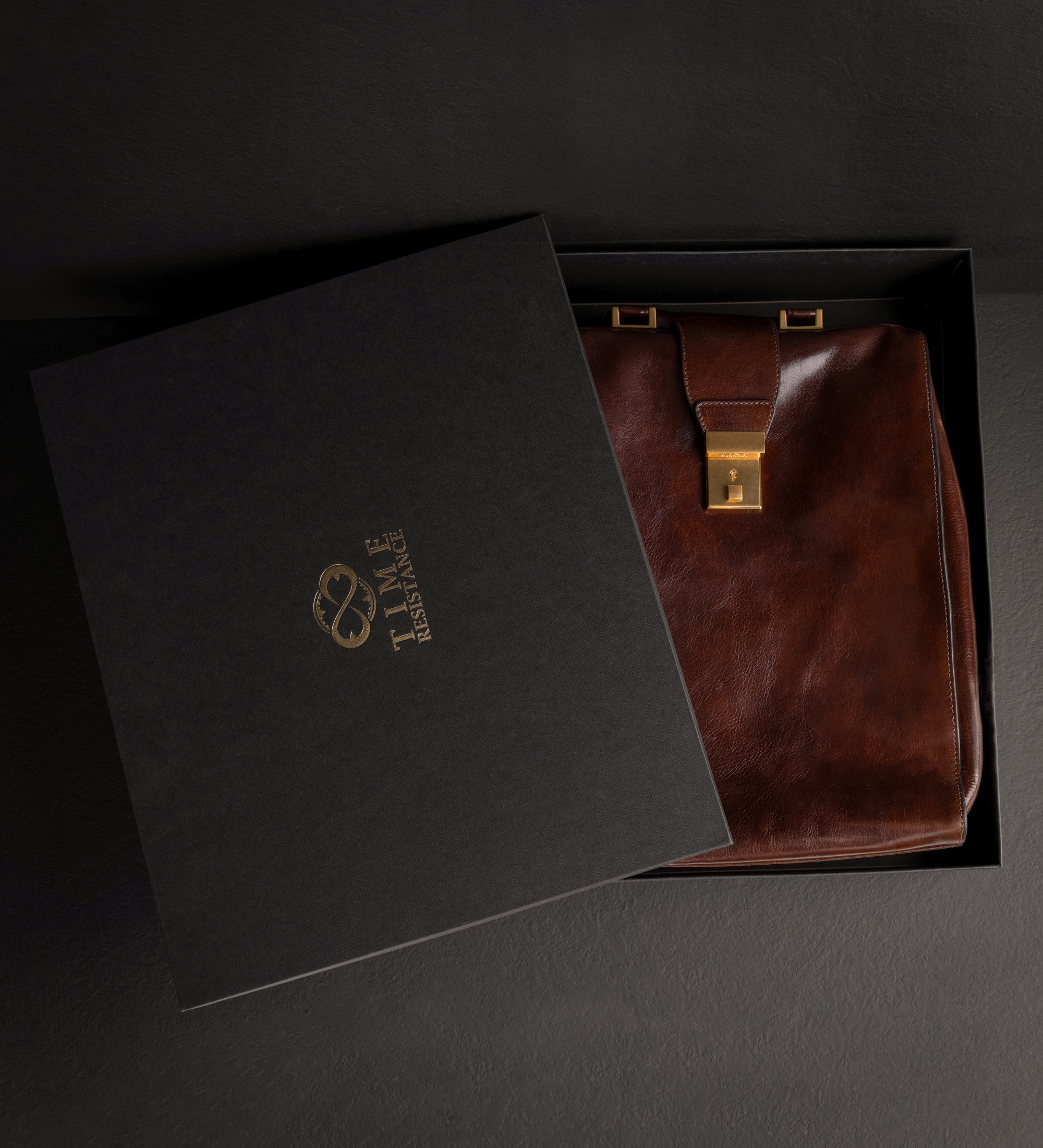 Leather Backpack - A Brief Story of Time