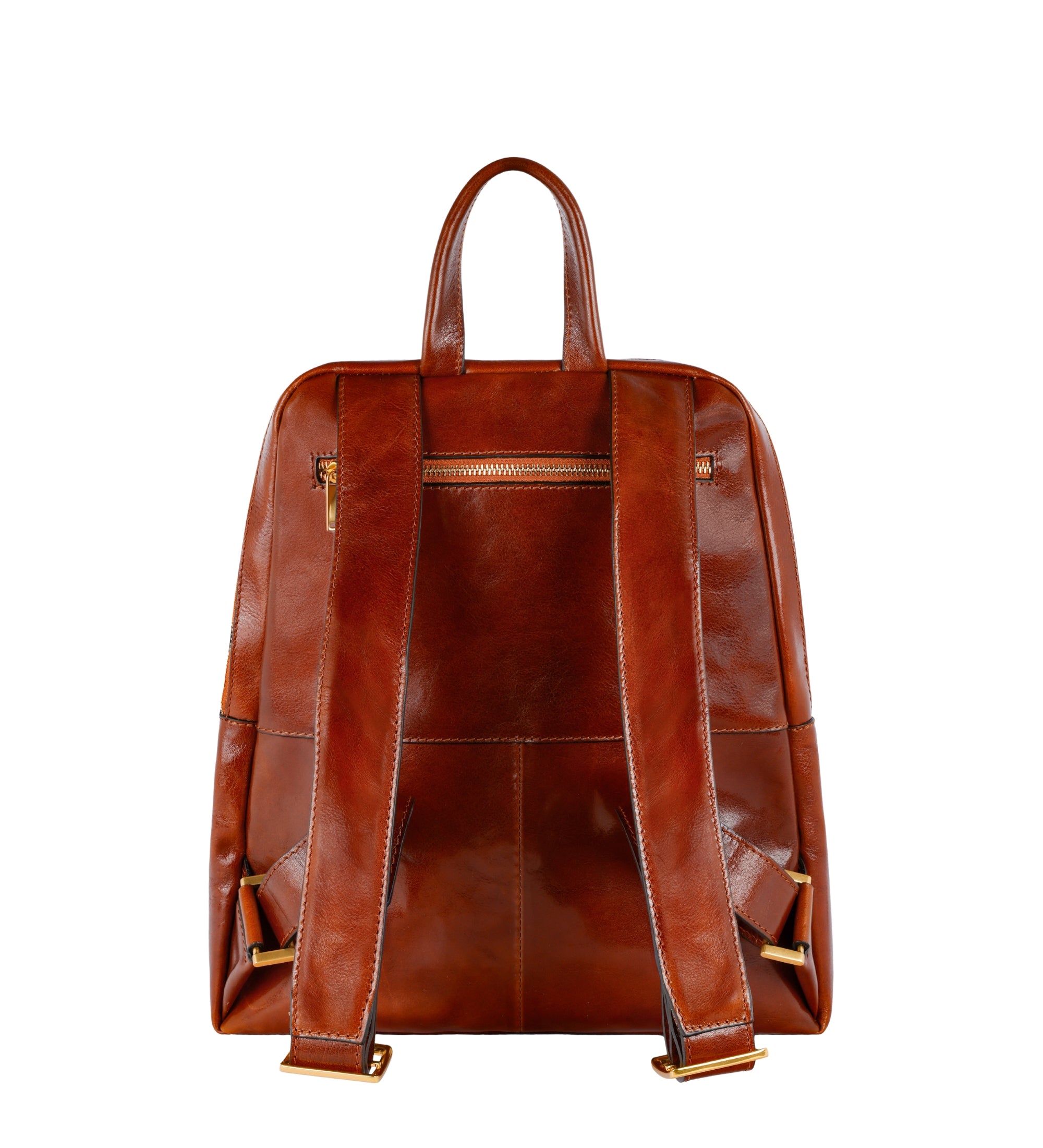 Leather Backpack for Women - A Bend in the River