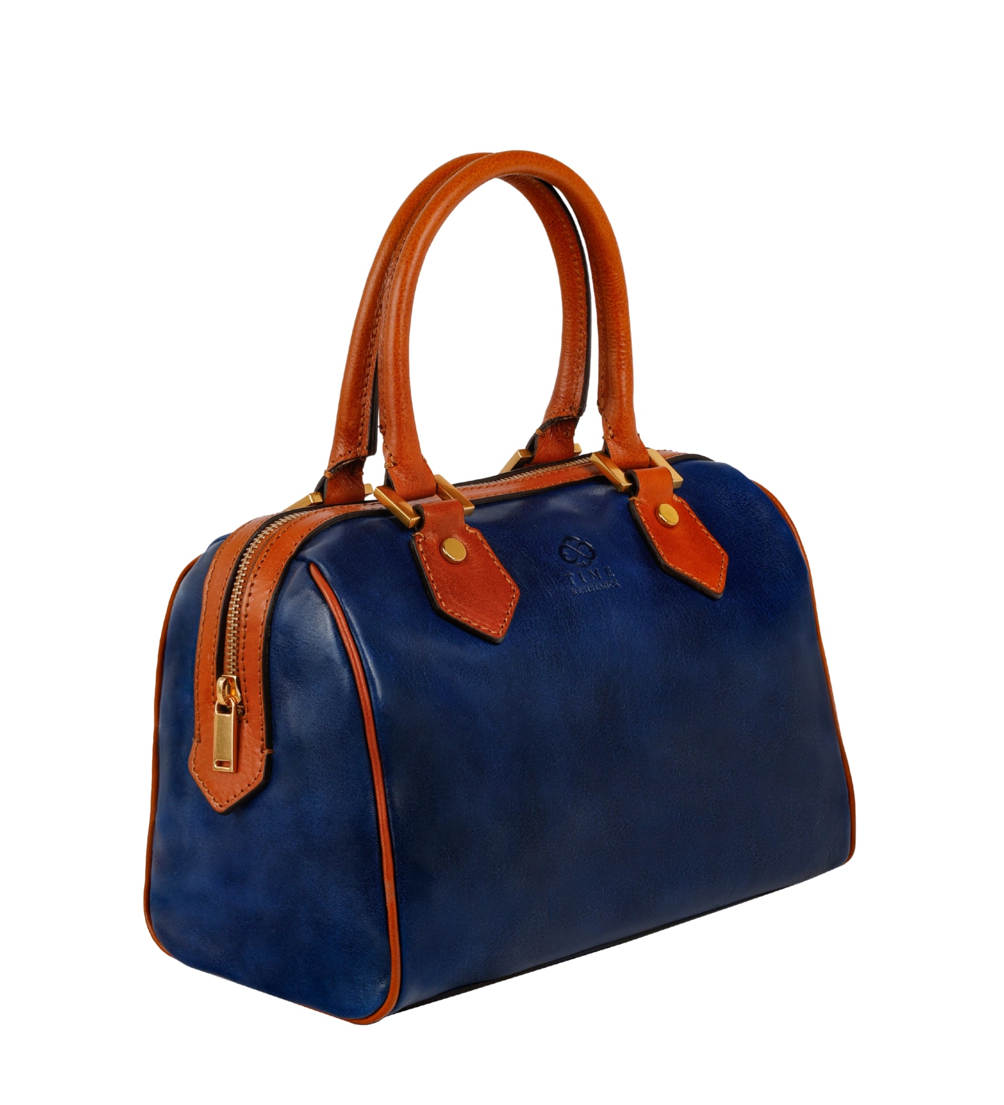 Womens Leather Barrel Bag Handbag - Little Dorrit