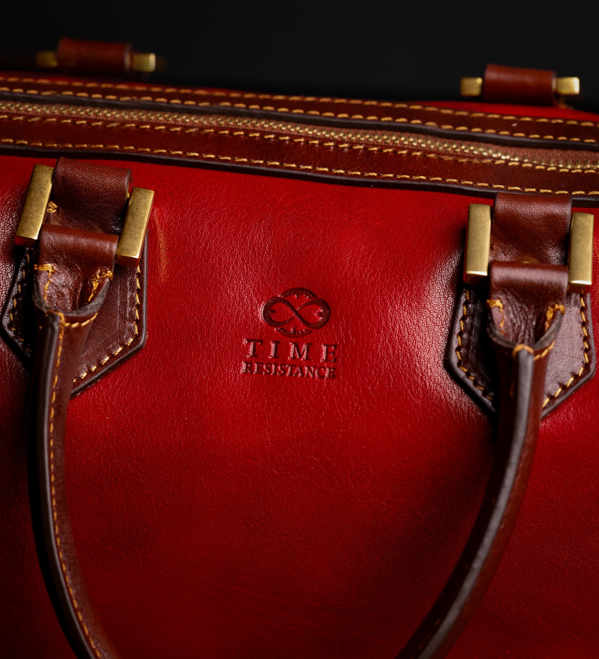 Womens Leather Barrel Bag Handbag - Little Dorrit