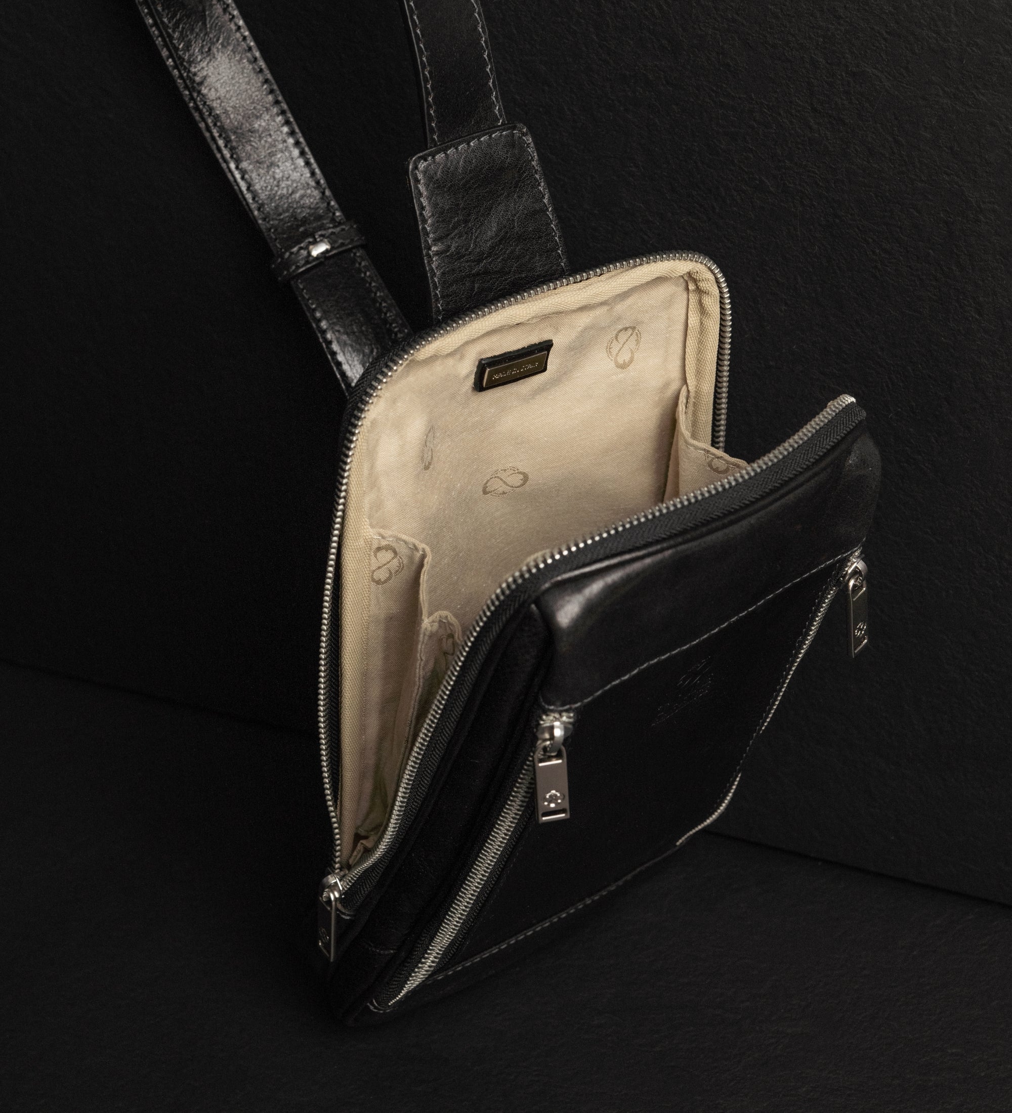Leather Sling Bag Chest Bag - Kim