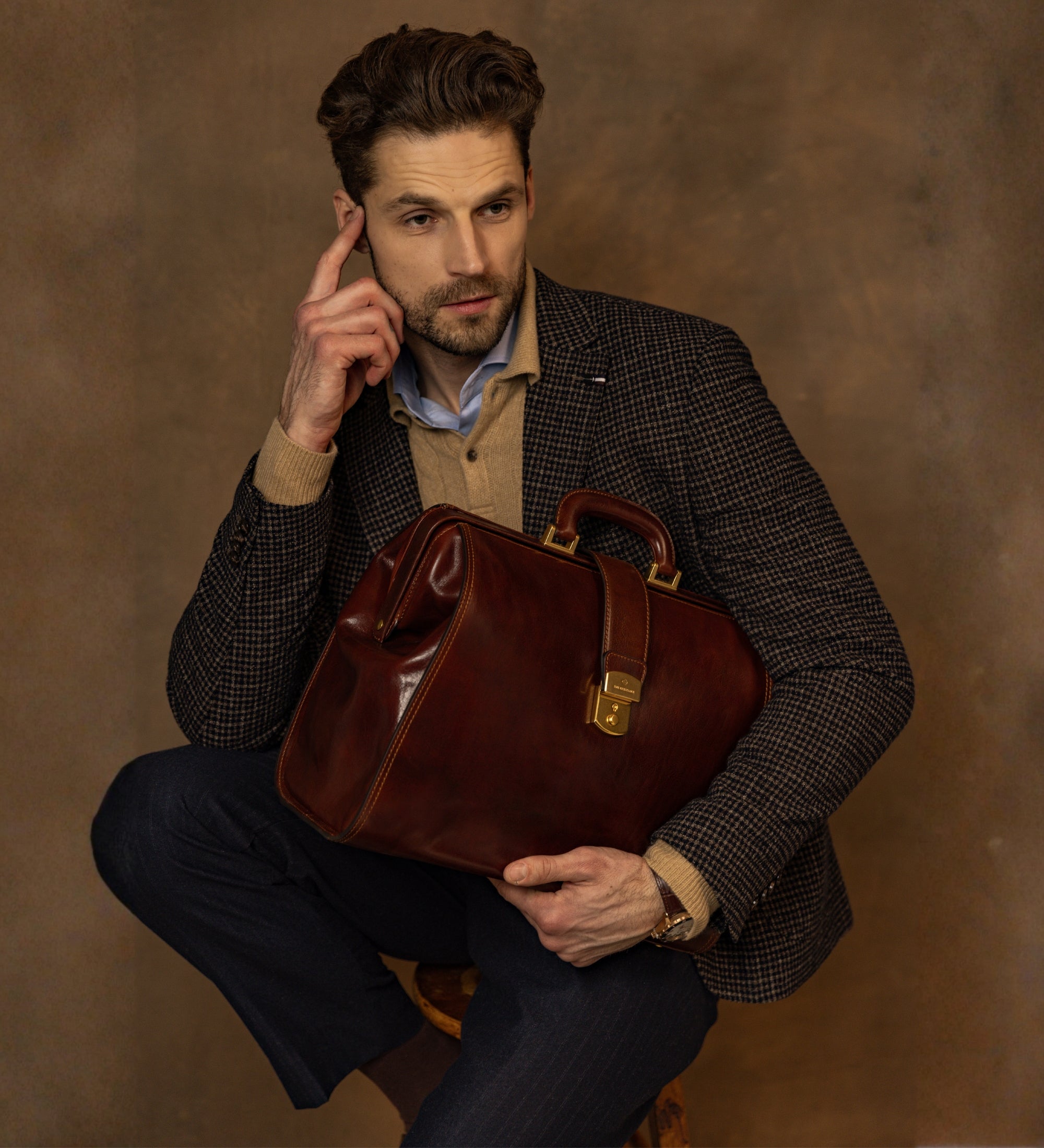Large Leather Doctor Bag - Mrs Dalloway