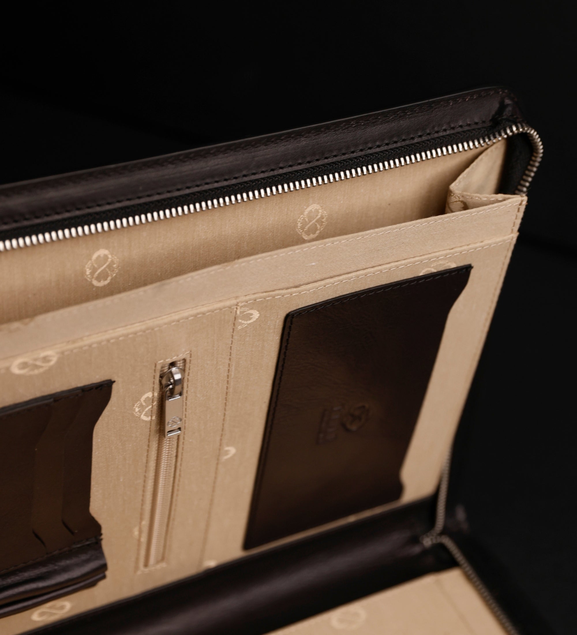 Womens Leather A4 Documents Folder Organizer - Candide