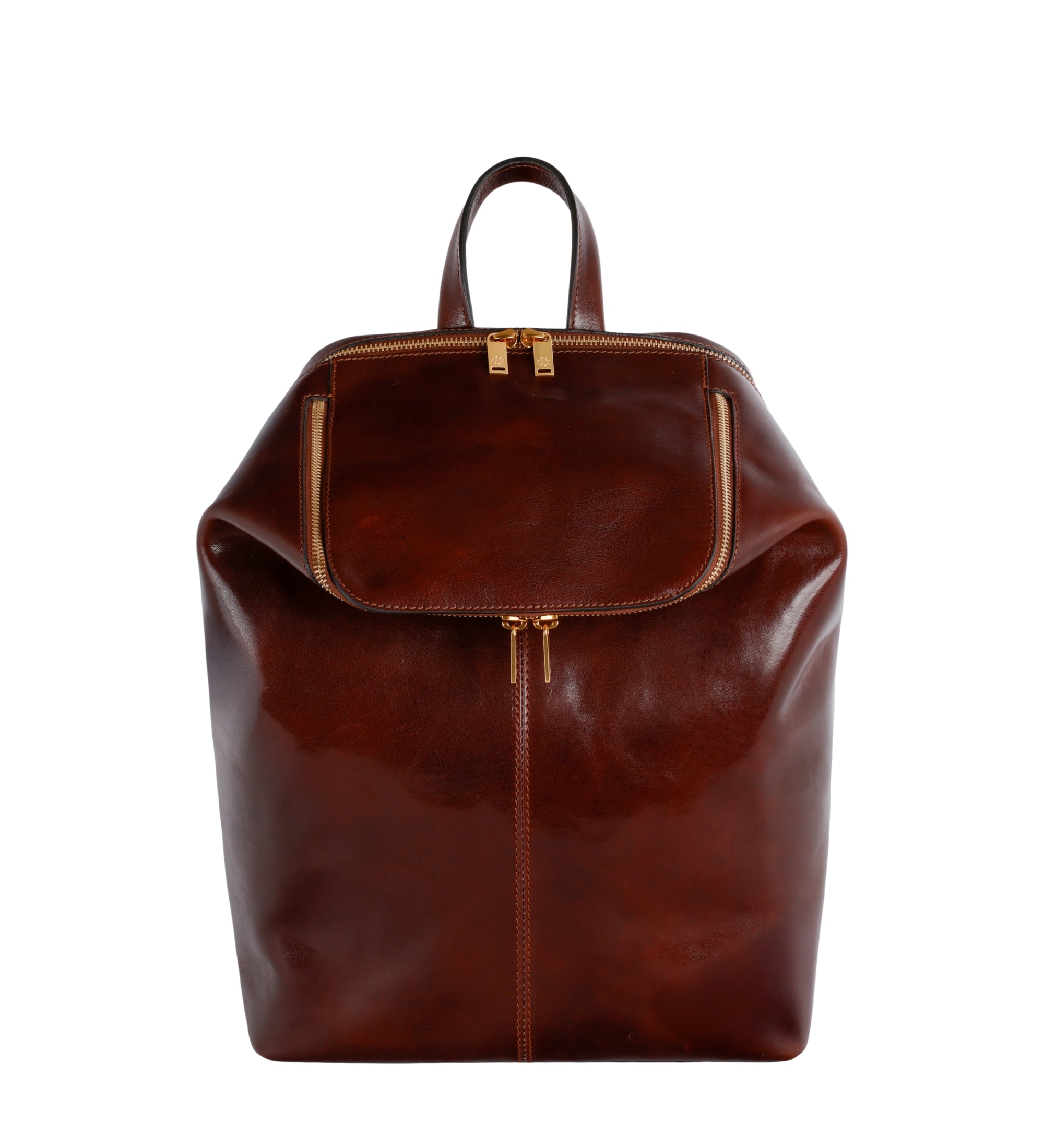 Leather Backpack for Women - A Bend in the River