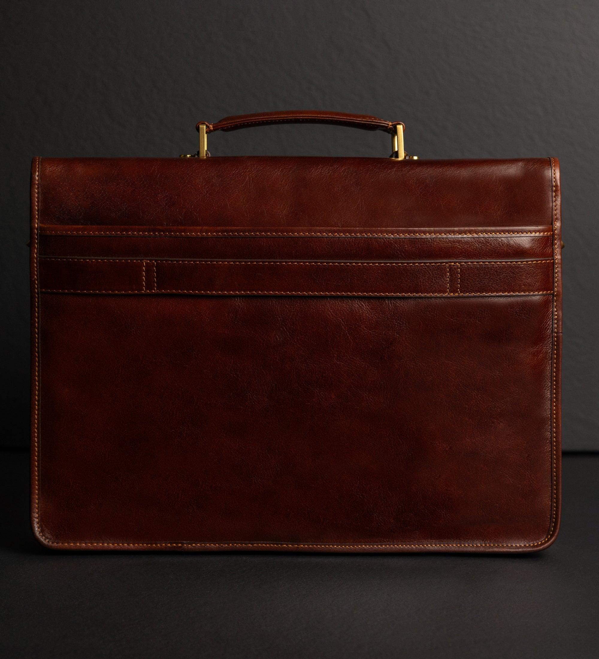 Leather Satchel Bag - The Time Machine