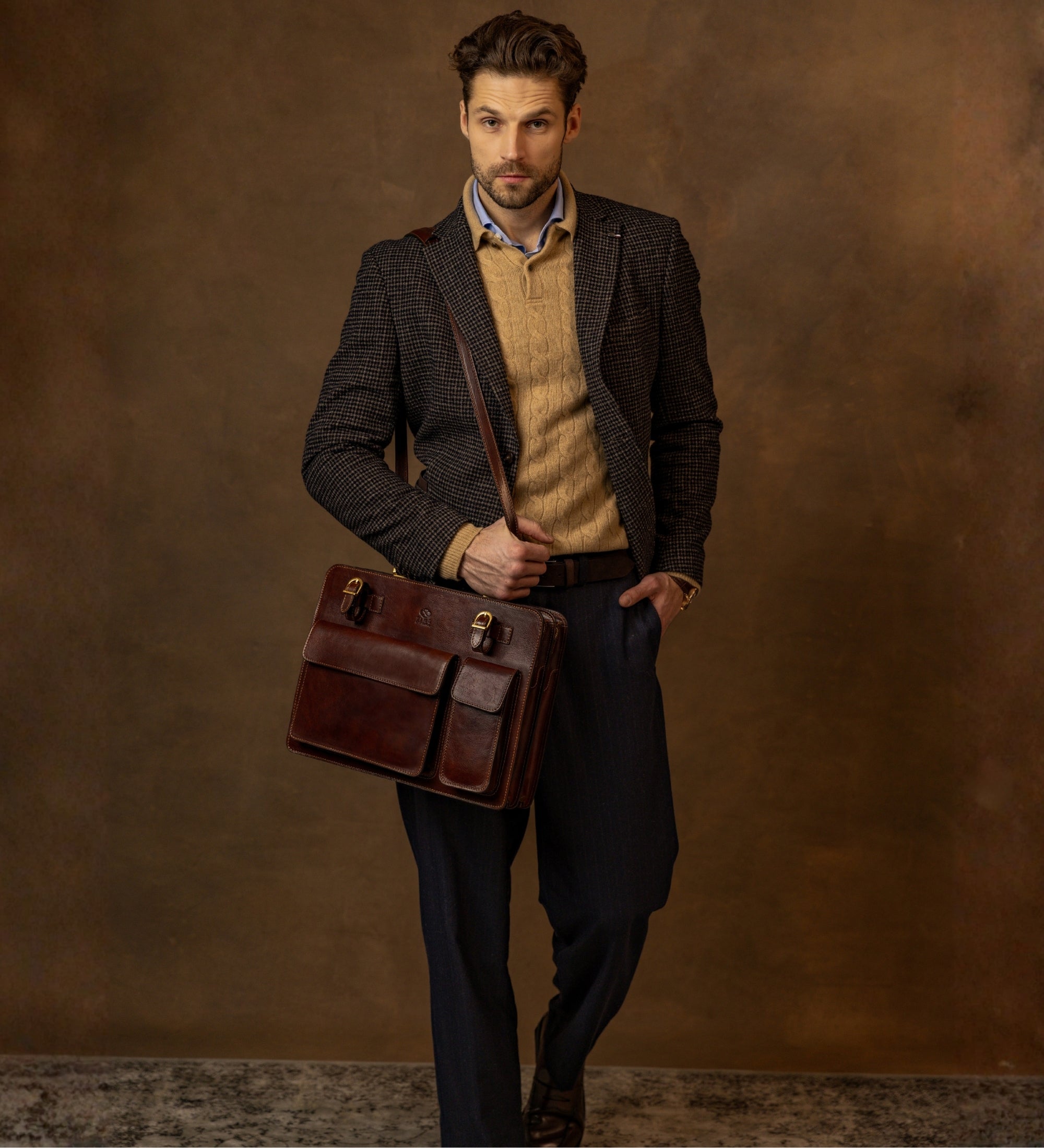 Leather Satchel Bag Briefcase - The Prophet