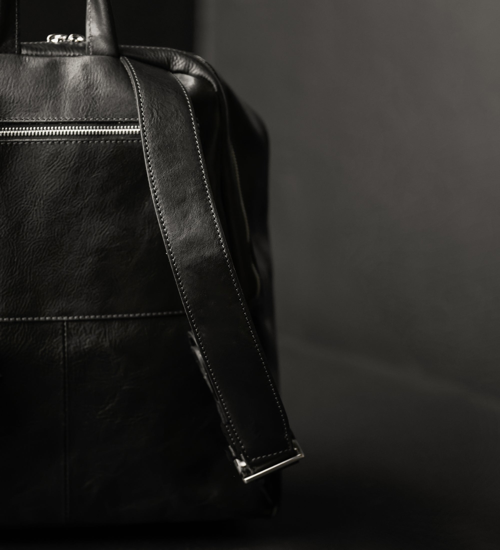 Leather Backpack for Women - A Bend in the River