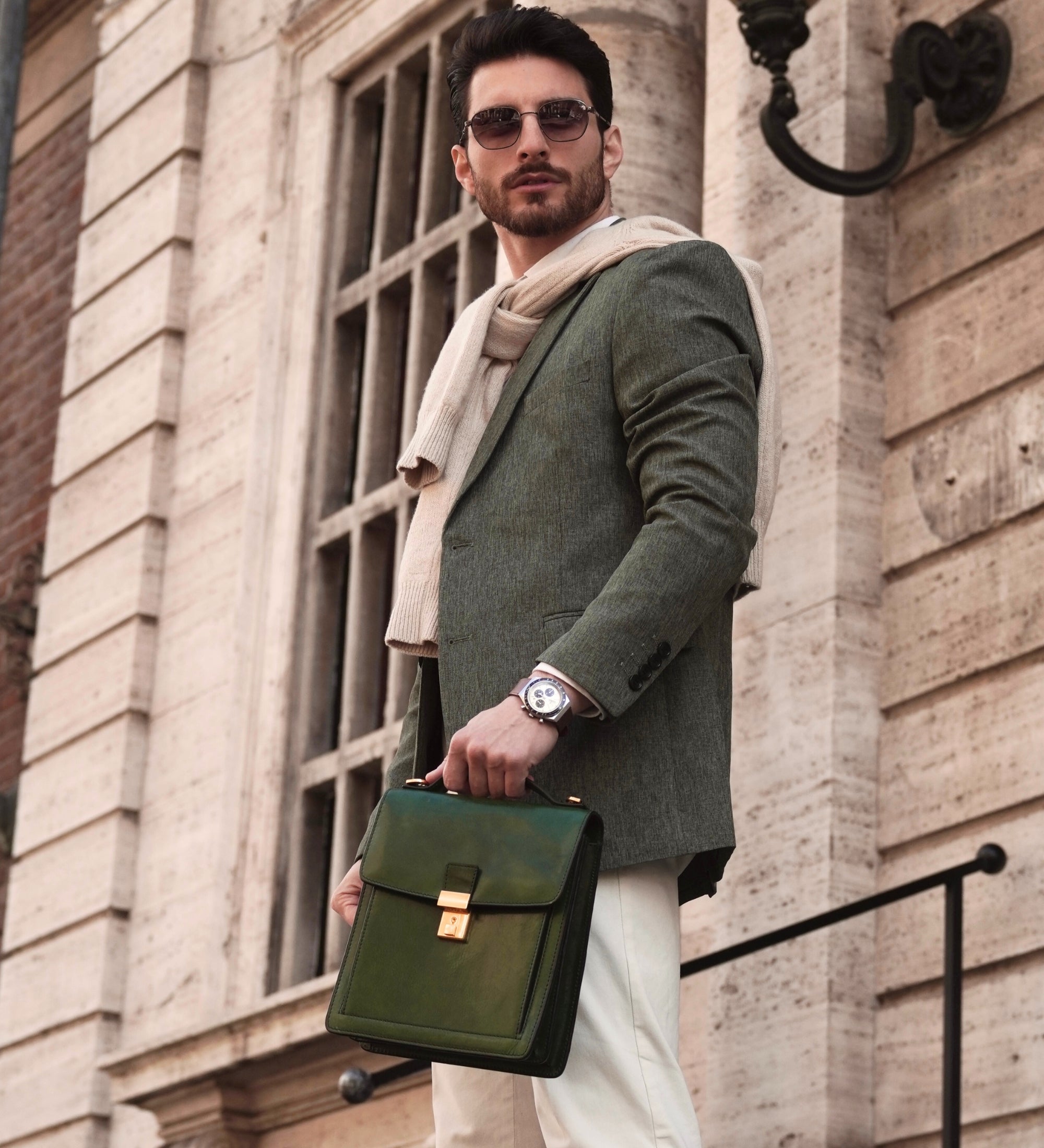 Small Leather Briefcase - Walden