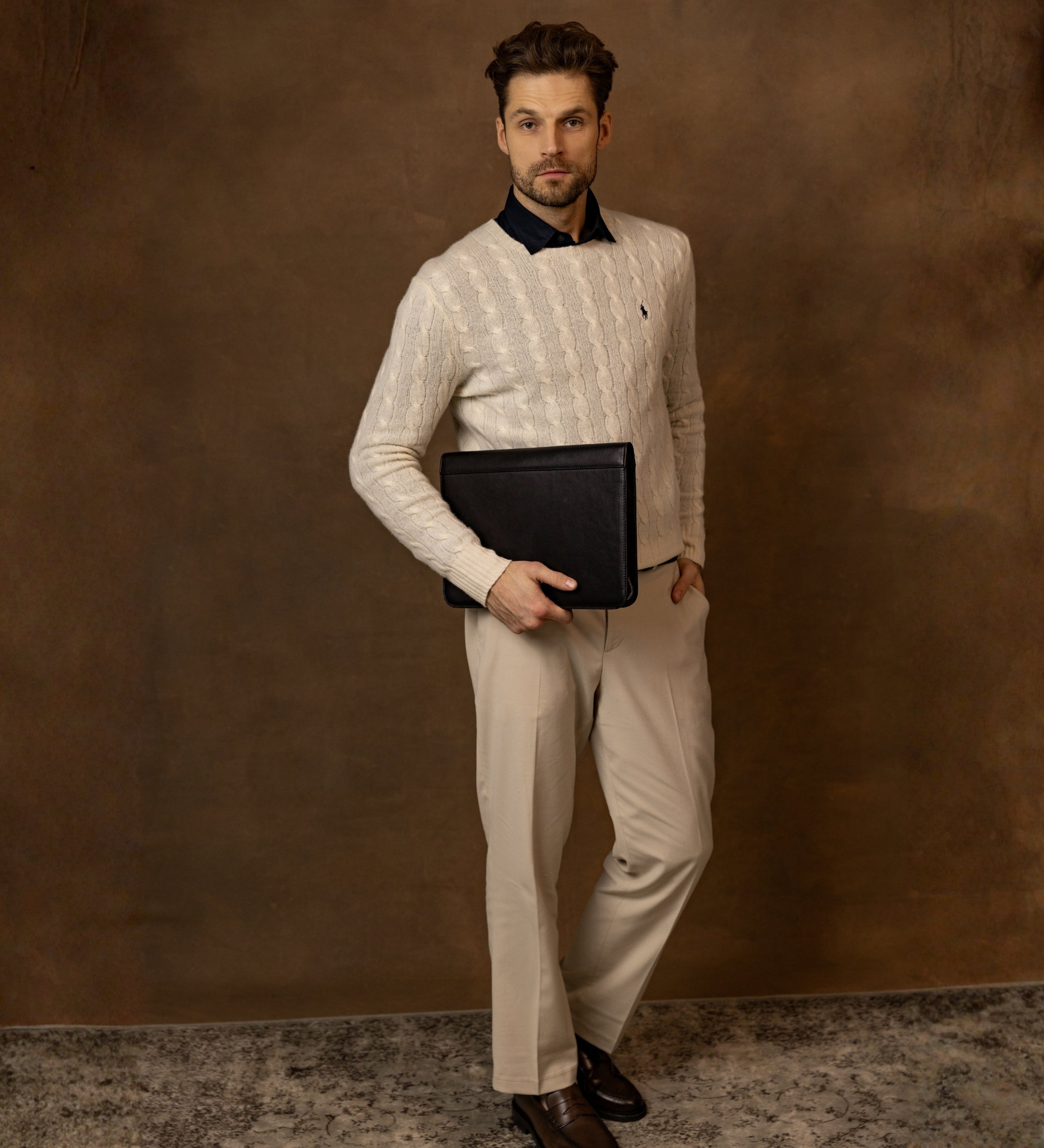 Leather A4 Documents Folder Organizer - Candide