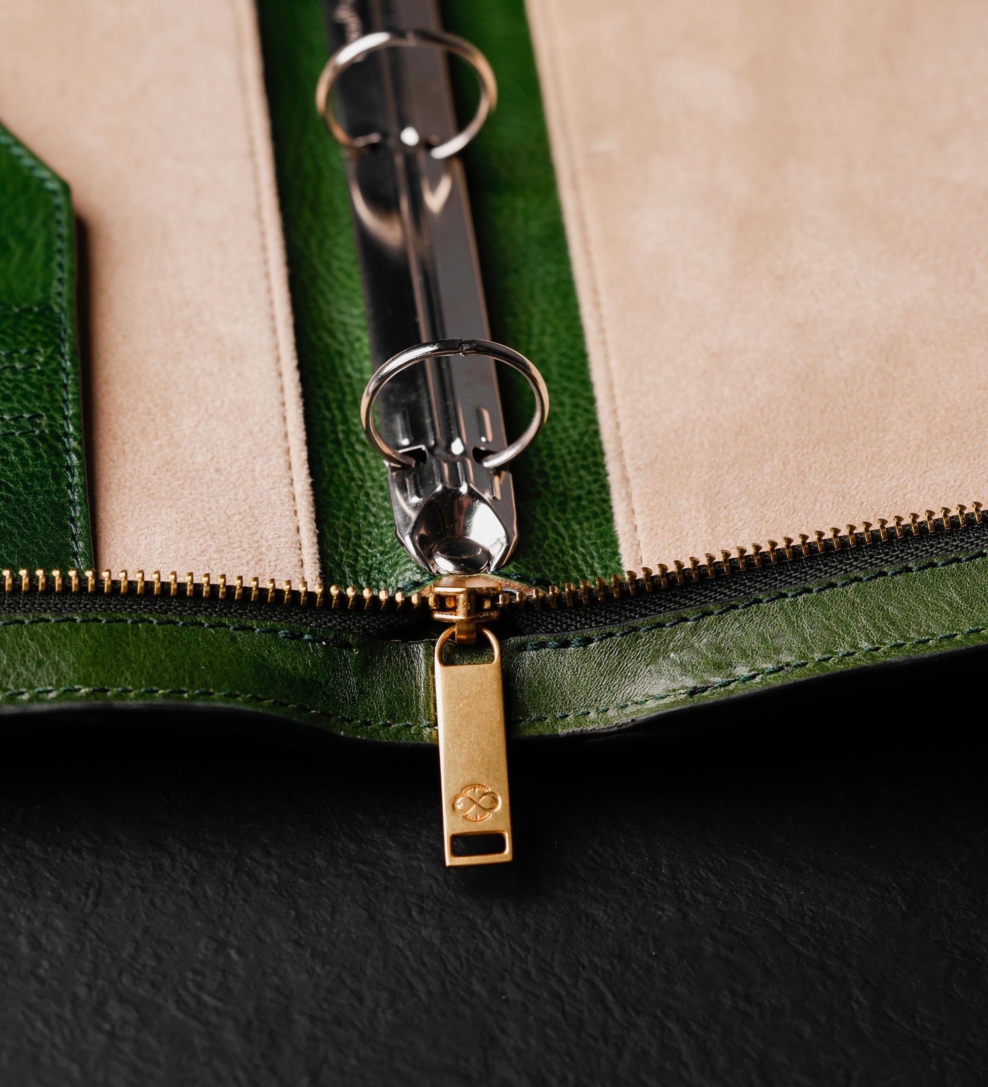 Womens Leather Portfolio with Binder - Joy in the Morning