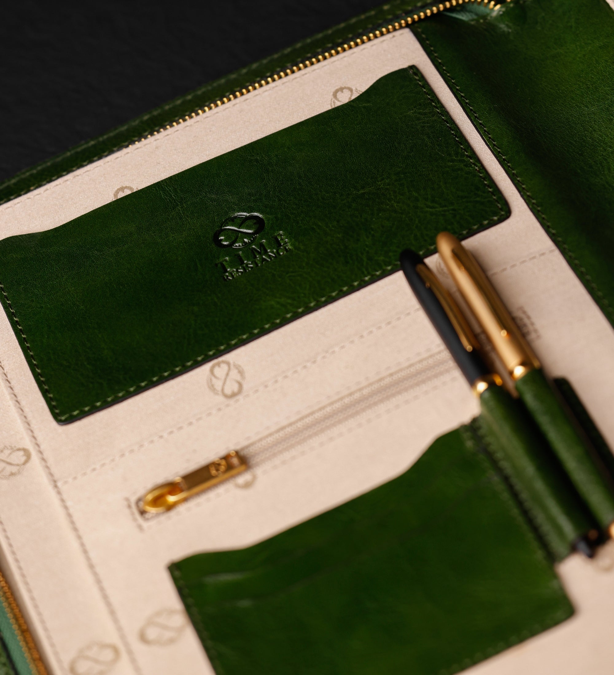 Womens Leather A4 Documents Folder Organizer - Candide