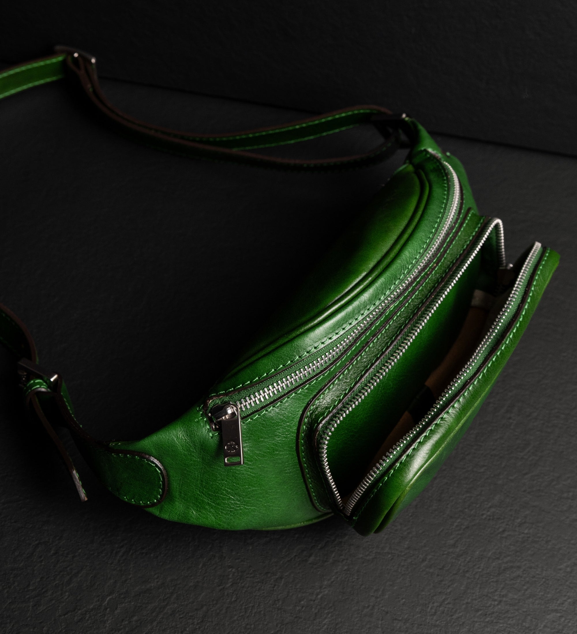 Leather Sling Bag Belly Bag - Independent People