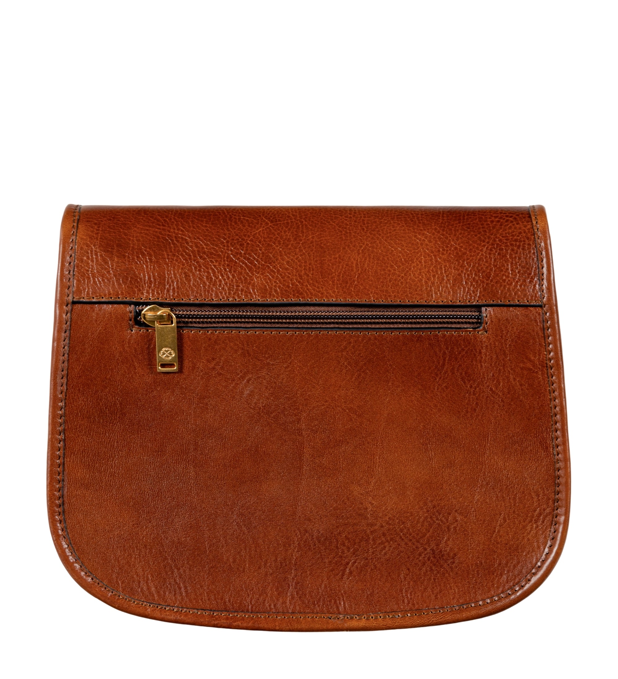 Womens Leather Saddle Bag - Women In Love