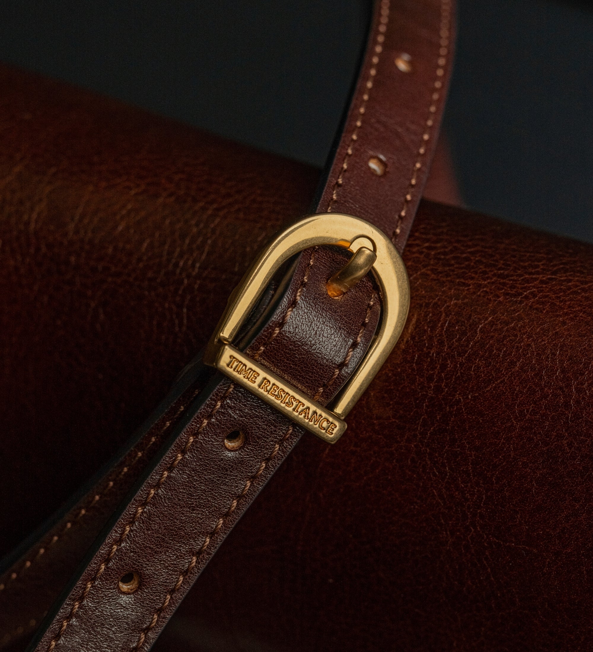 Womens Leather Saddle Bag - Women In Love