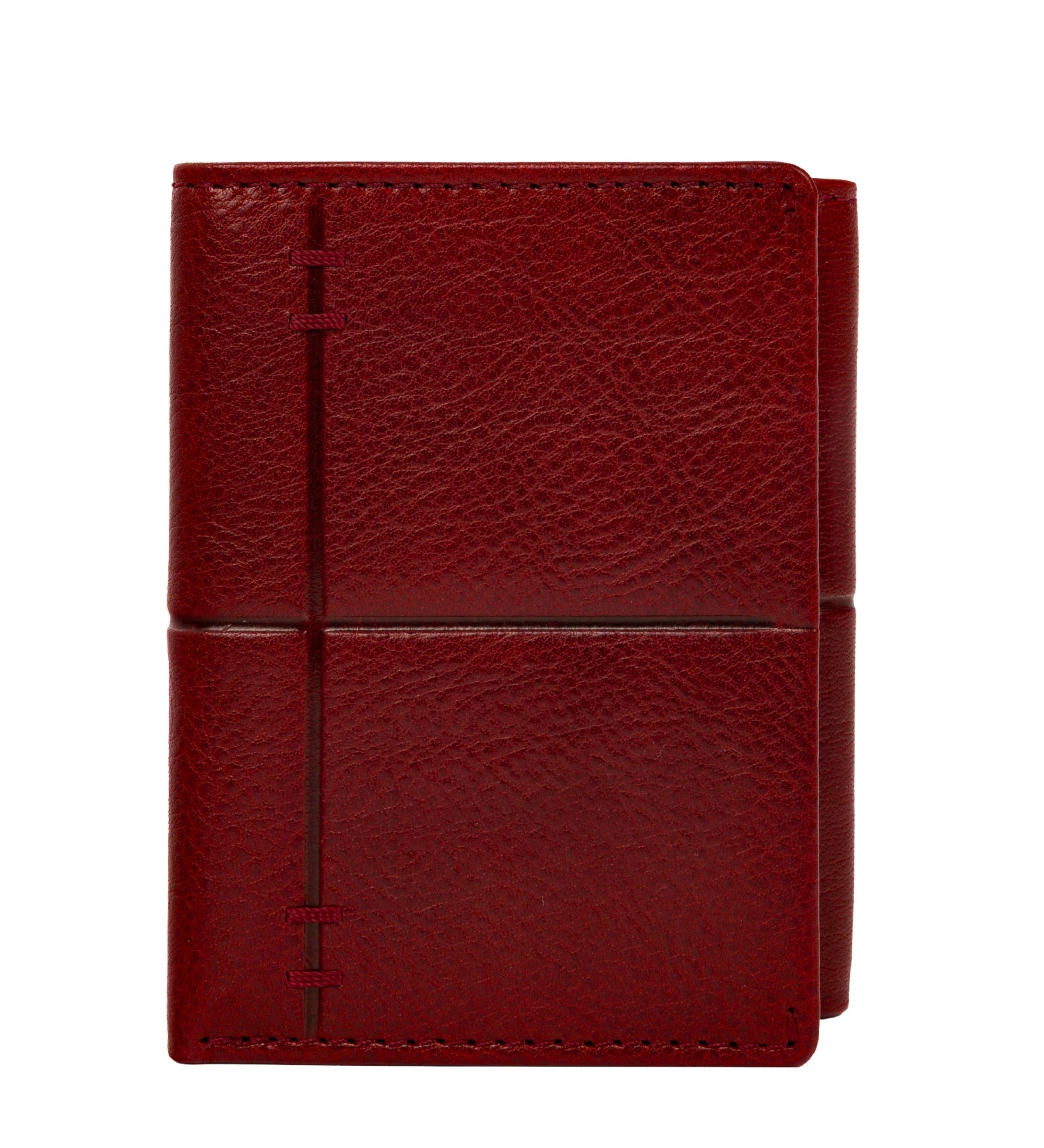 Leather Trifold Wallet - Red Harvest