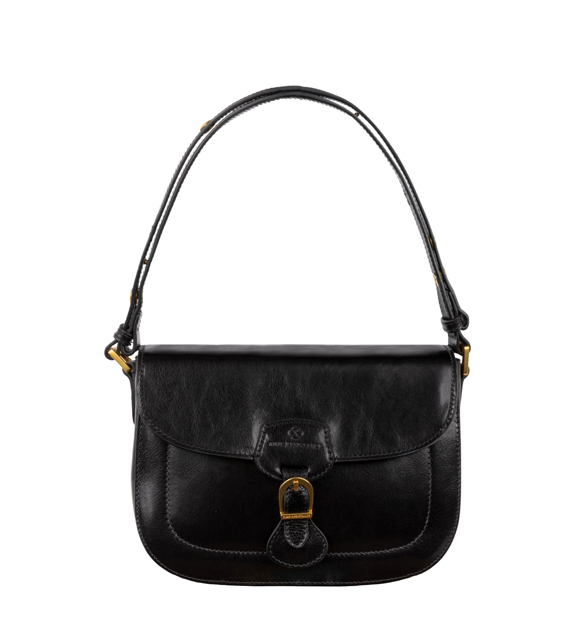 Womens Leather Saddle Bag - Romola