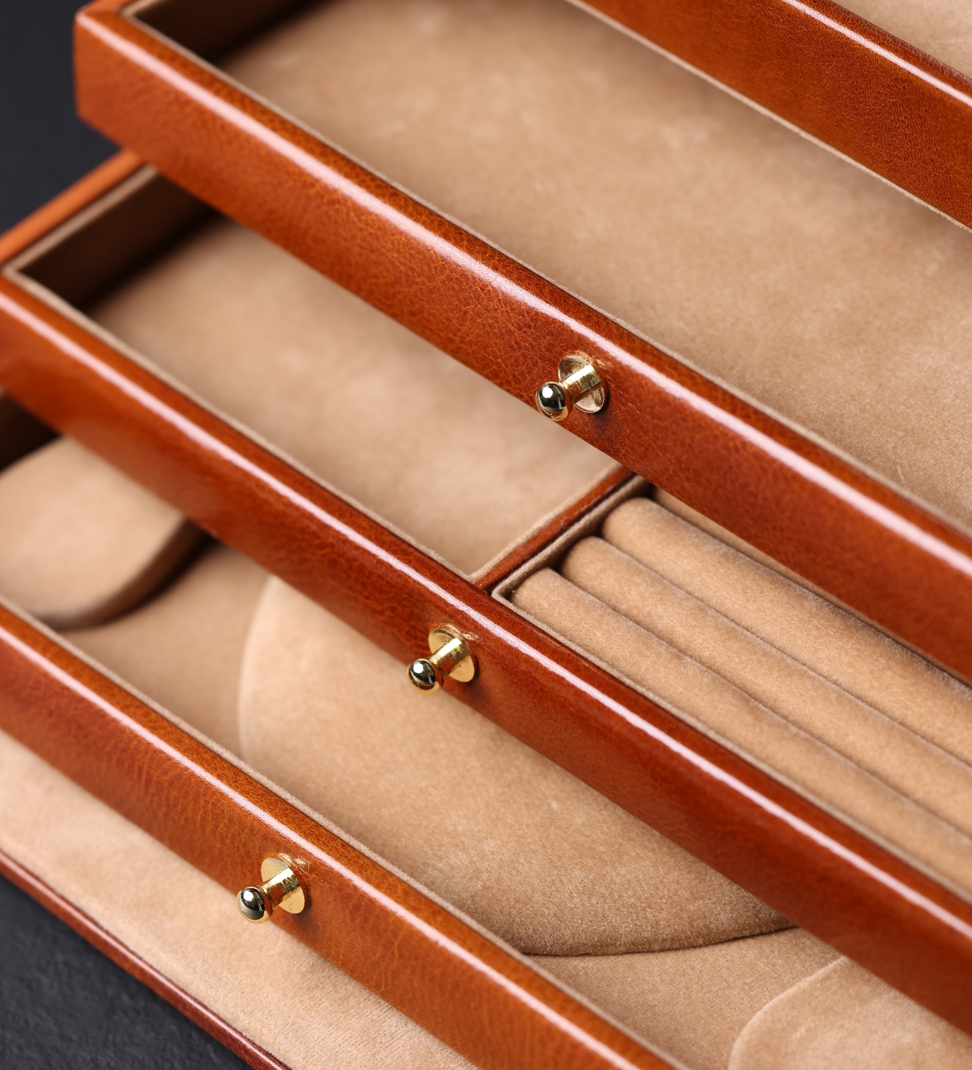 Large Leather Jewelry Box for Women - The Portrait of a Lady