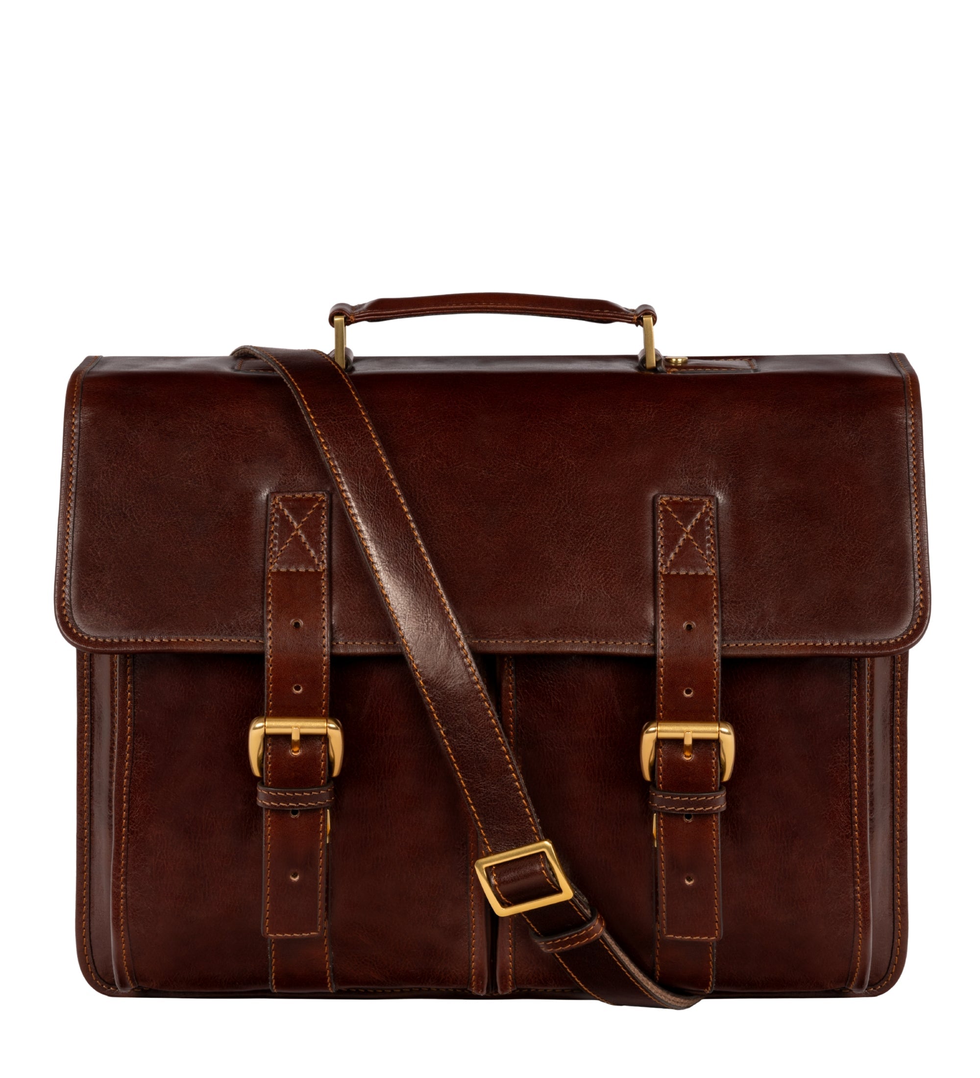 Leather Satchel Bag - The Time Machine