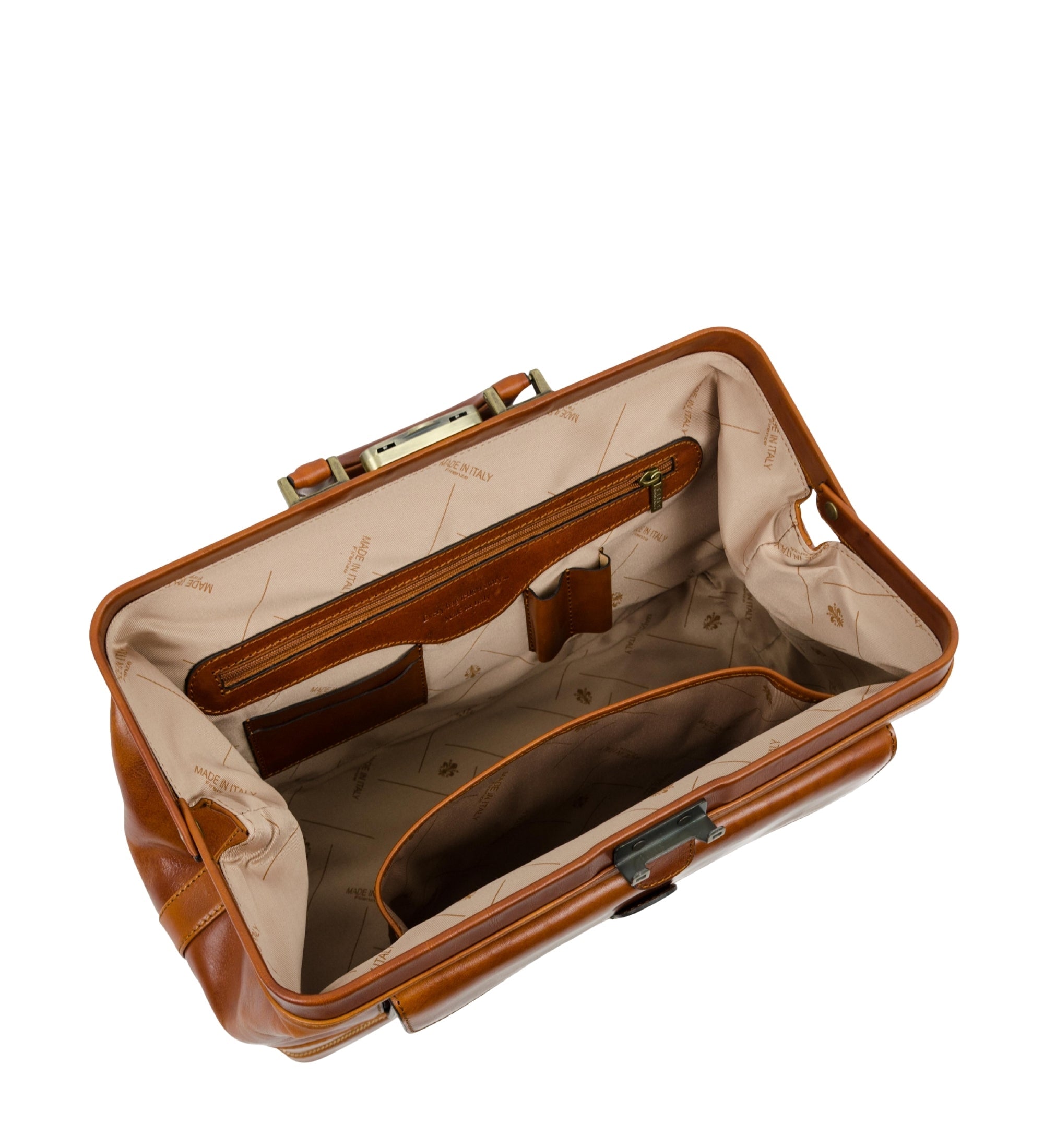 Large Italian Leather Doctor Bag - The Master and Margarita