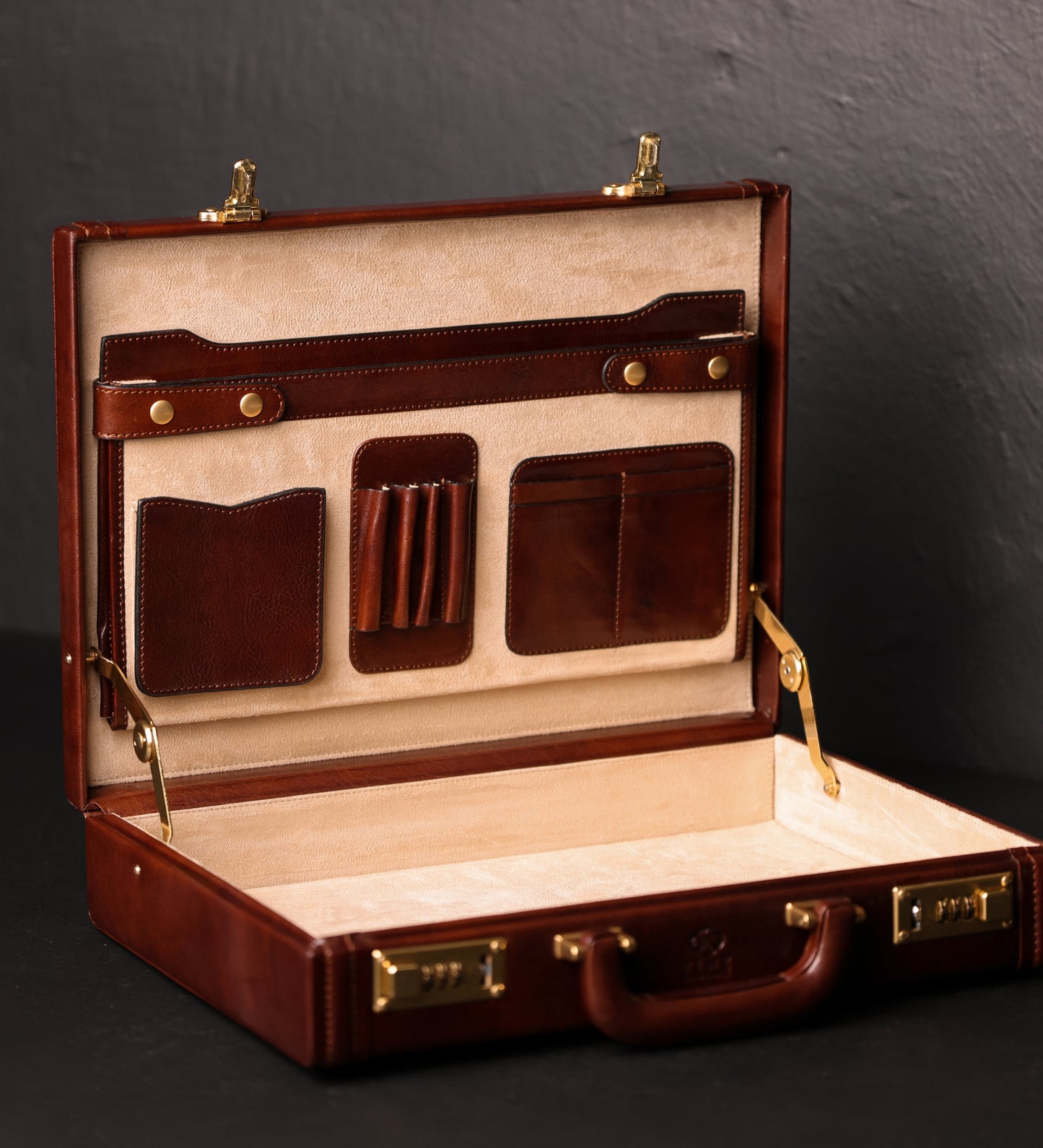 Leather Attaché Case Briefcase - Fatherland