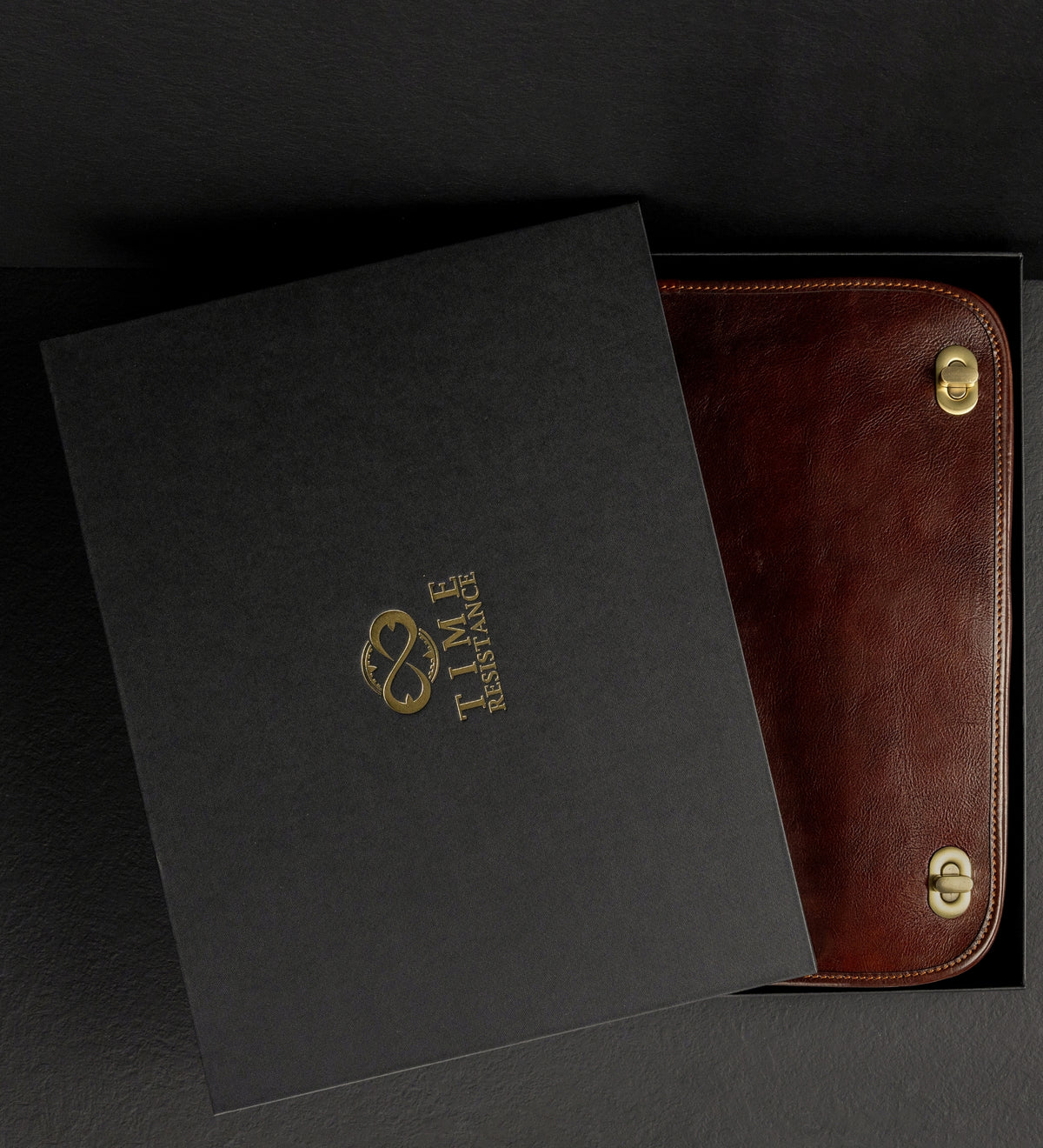Leather Briefcase Laptop Bag - Illusions