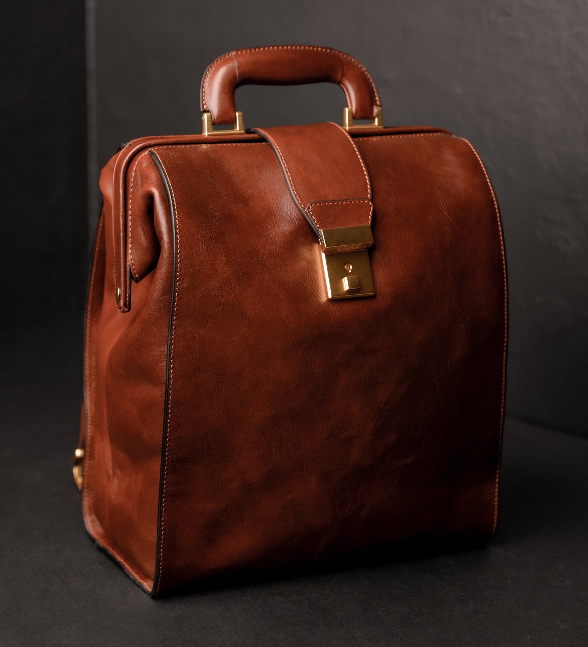 Leather Backpack - A Brief Story of Time