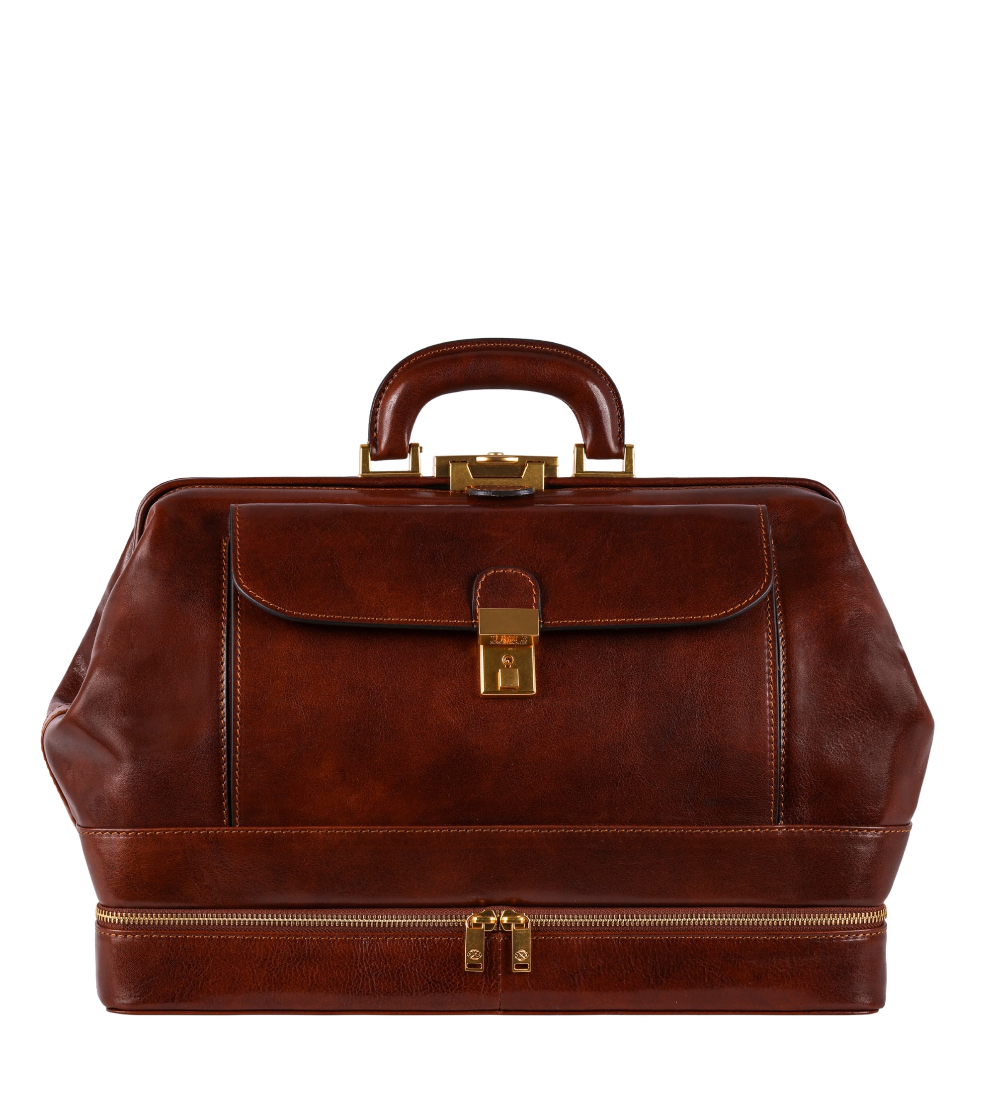 Large Italian Leather Doctor Bag for Women - The Master and Margarita