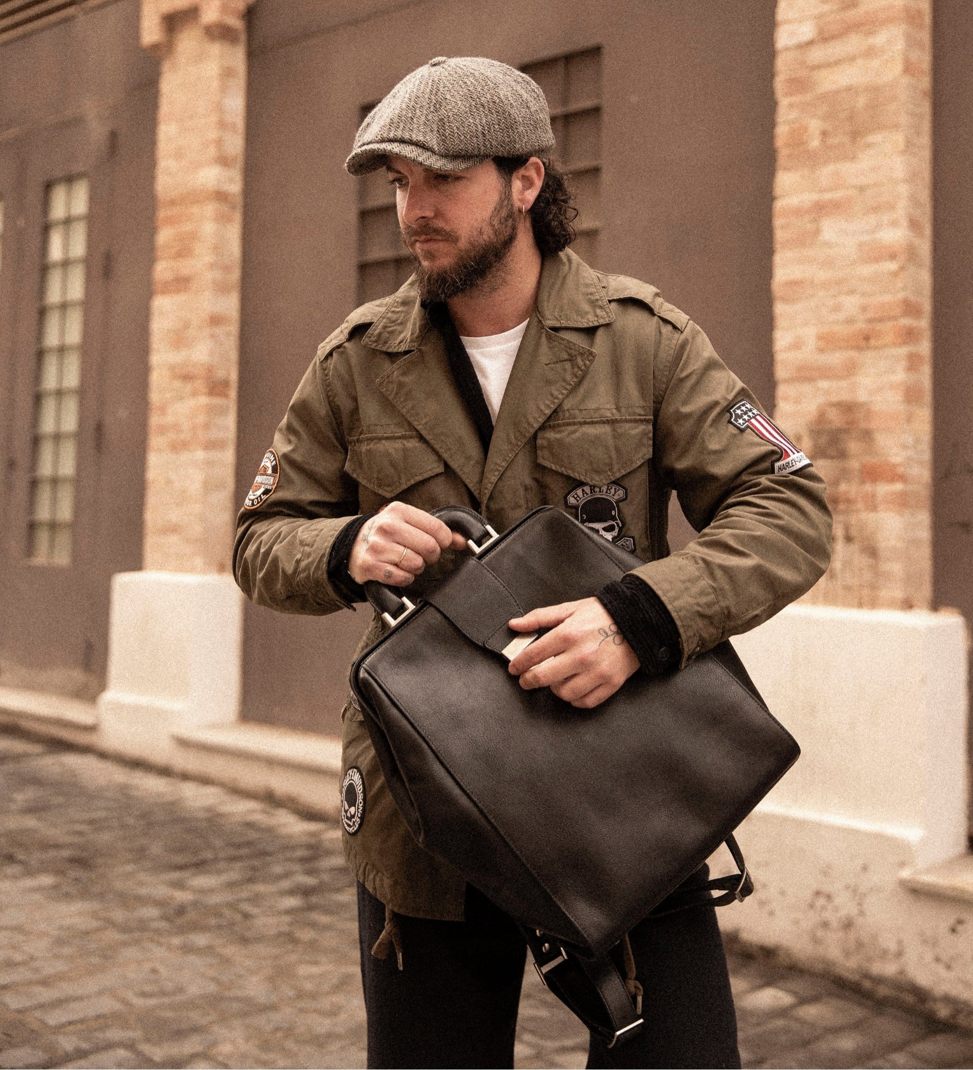Leather Backpack - A Brief Story of Time