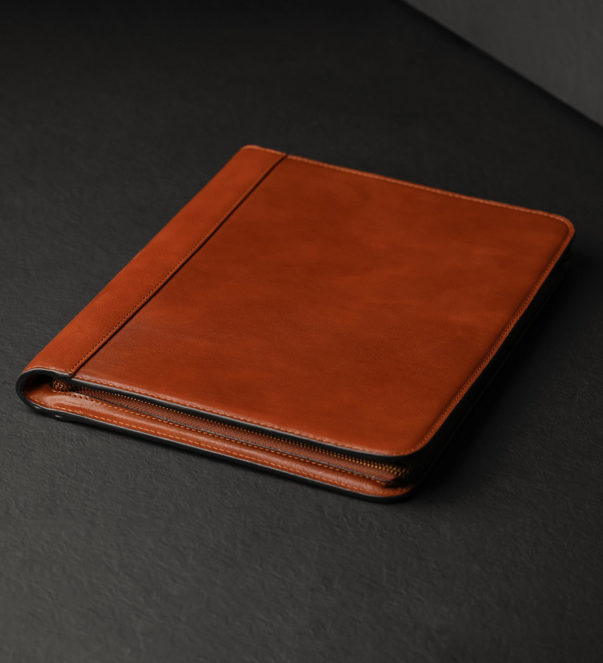 Womens Leather A4 Documents Folder Organizer - Candide