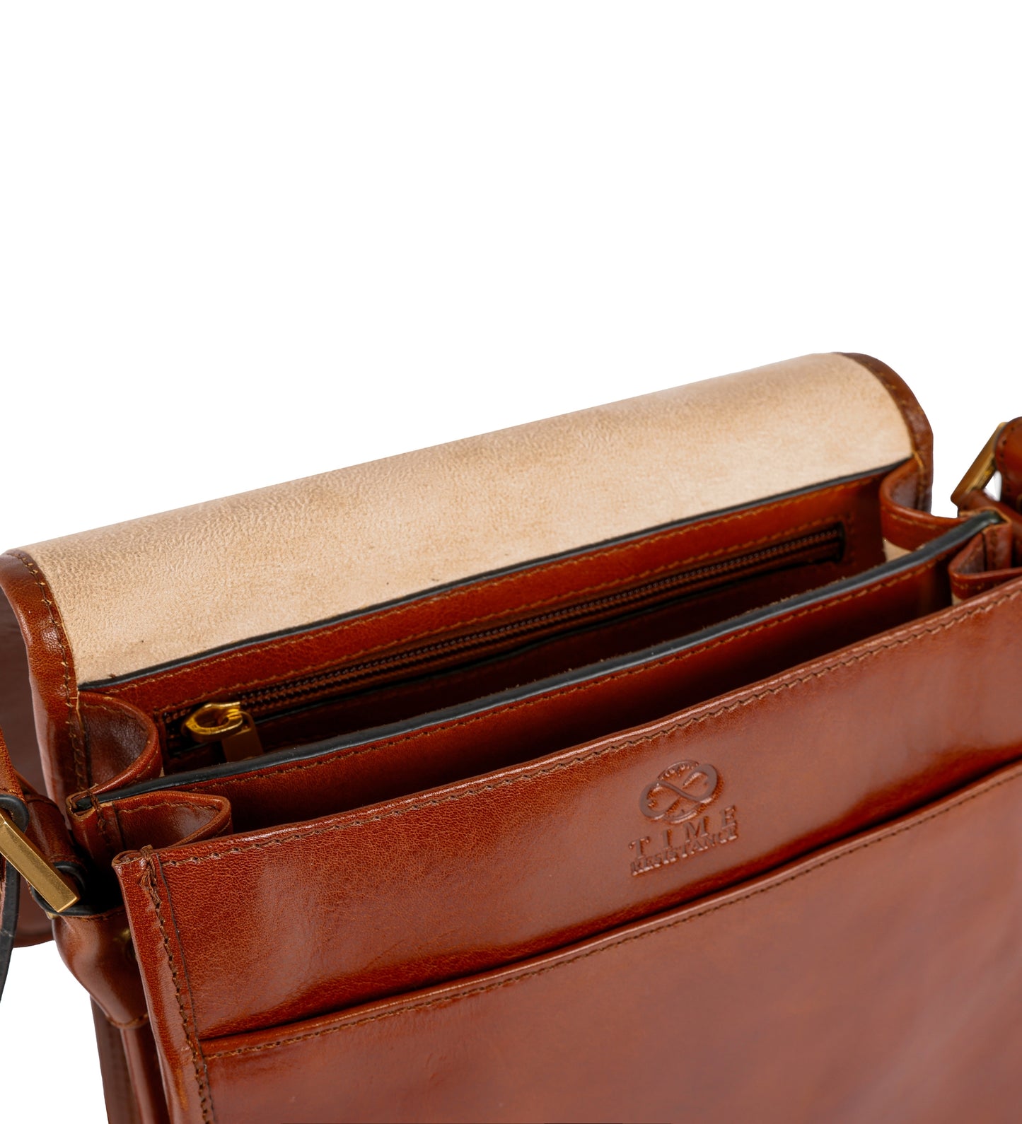 Small Leather Messenger Bag - On The Road