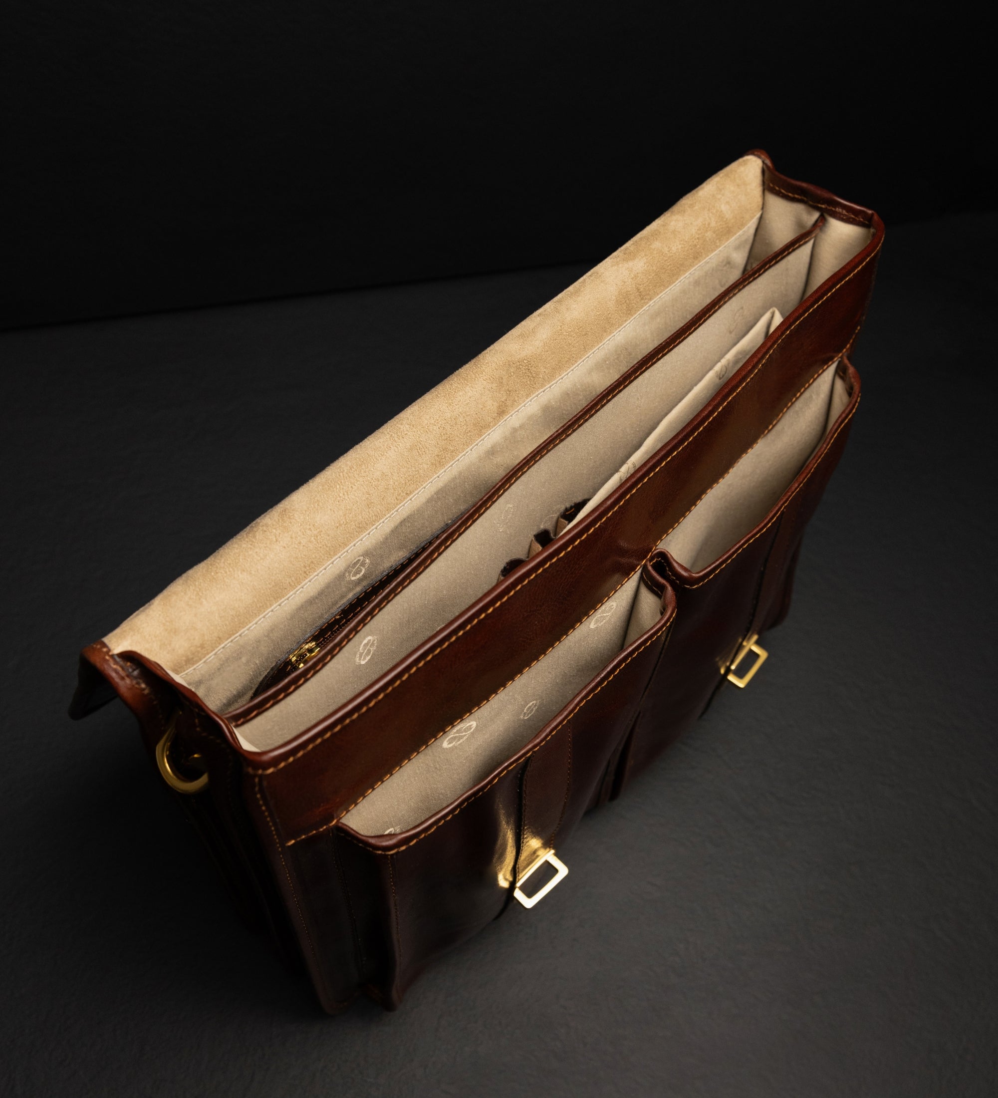 Leather Satchel Bag - The Time Machine