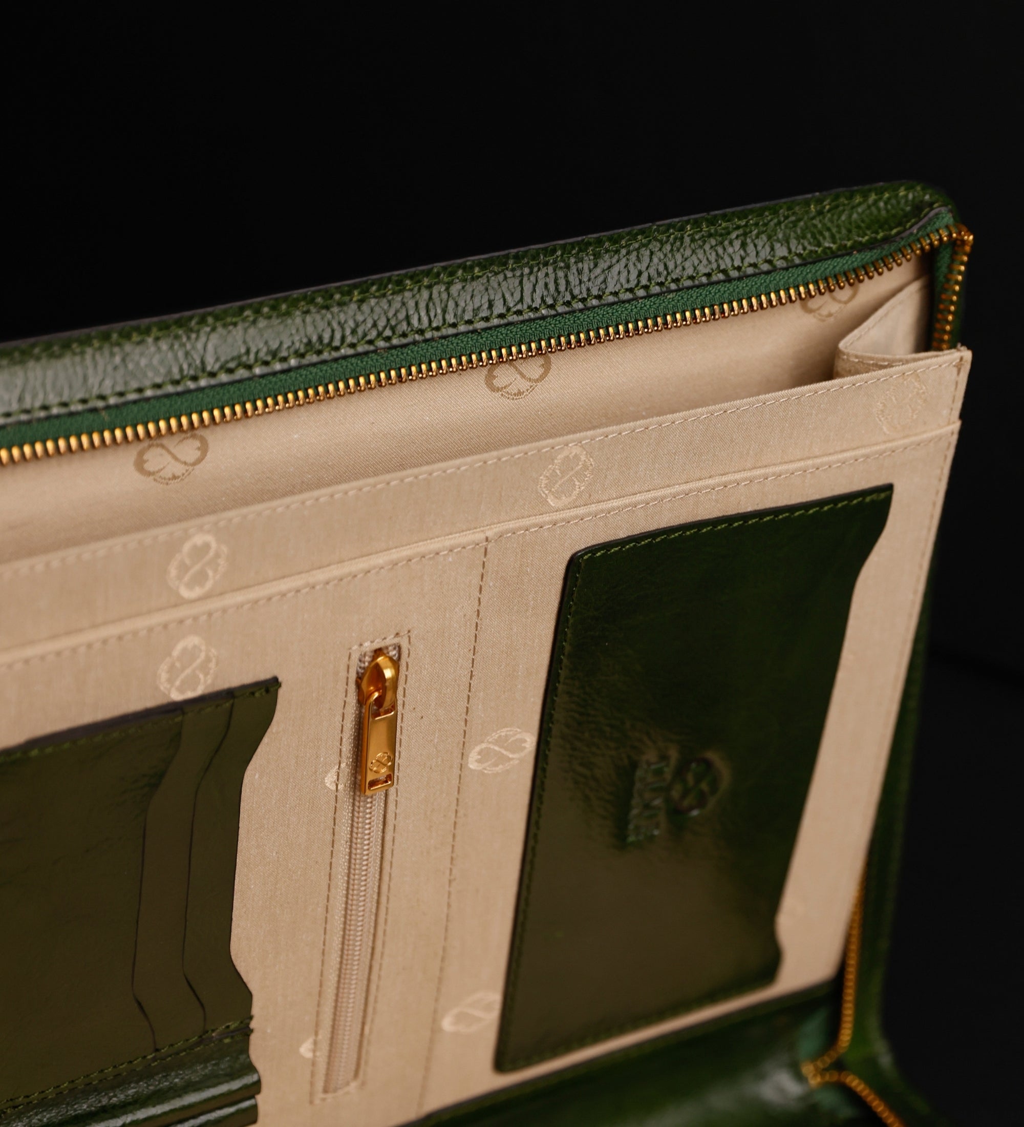 Womens Leather A4 Documents Folder Organizer - Candide