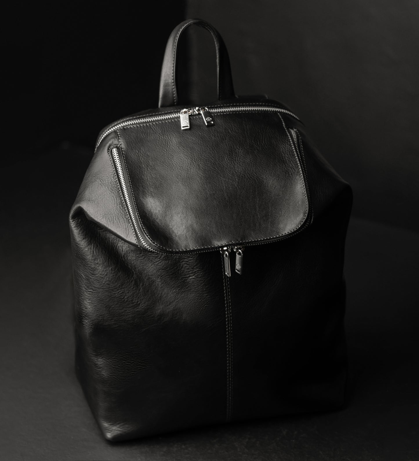 Leather Backpack - A Bend in the River