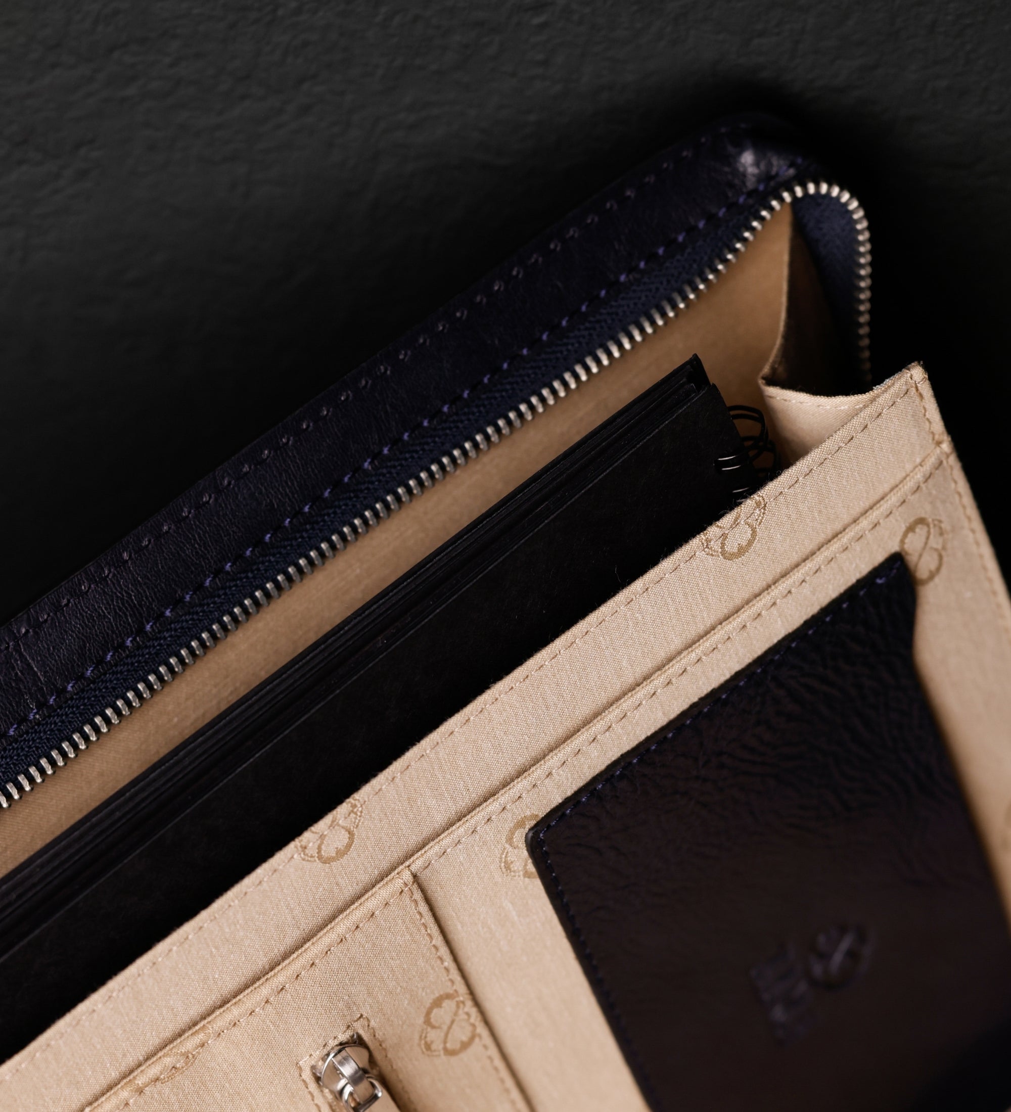 Womens Leather A4 Documents Folder Organizer - Candide