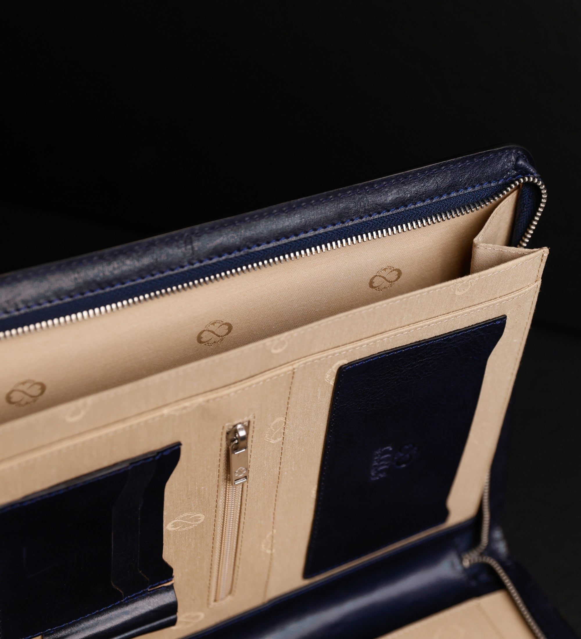 Womens Leather A4 Documents Folder Organizer - Candide