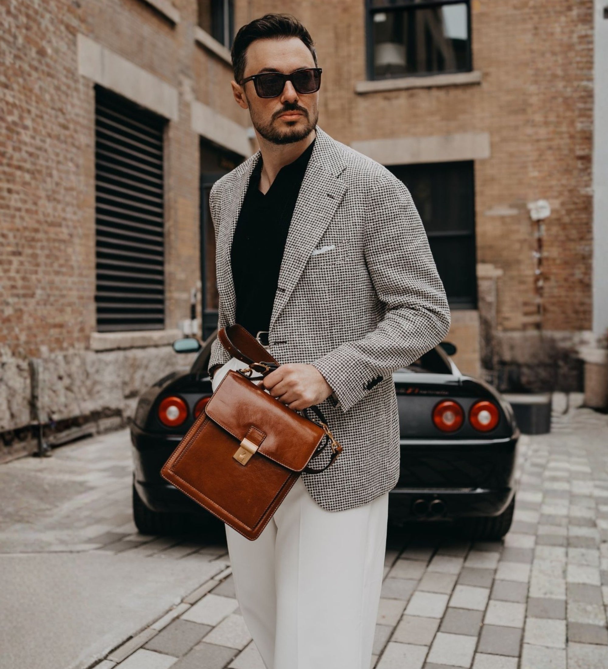 Small Leather Briefcase - Walden