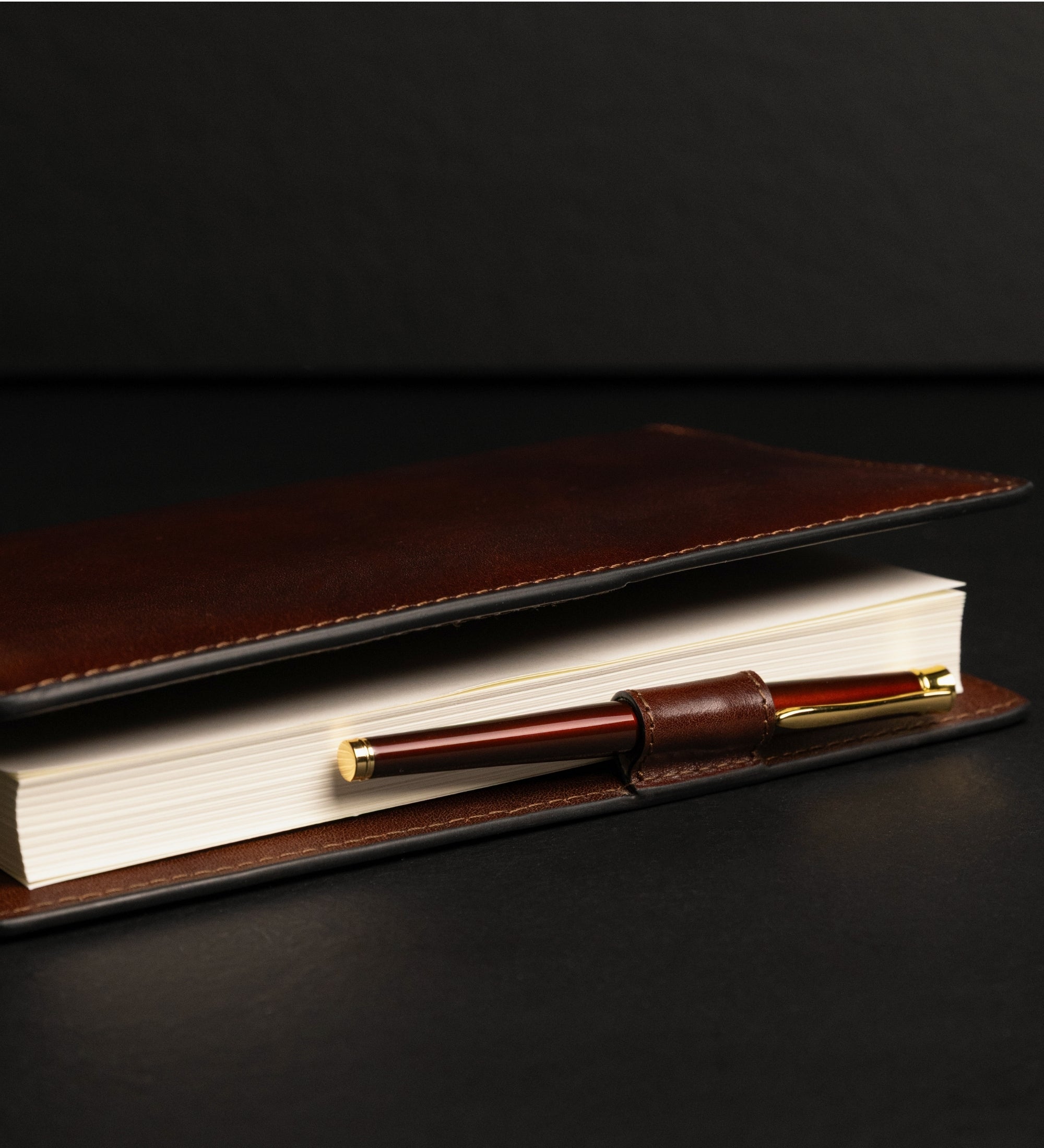 Leather Journal with Refillable A5 Notepad - The Diary of a Nobody
