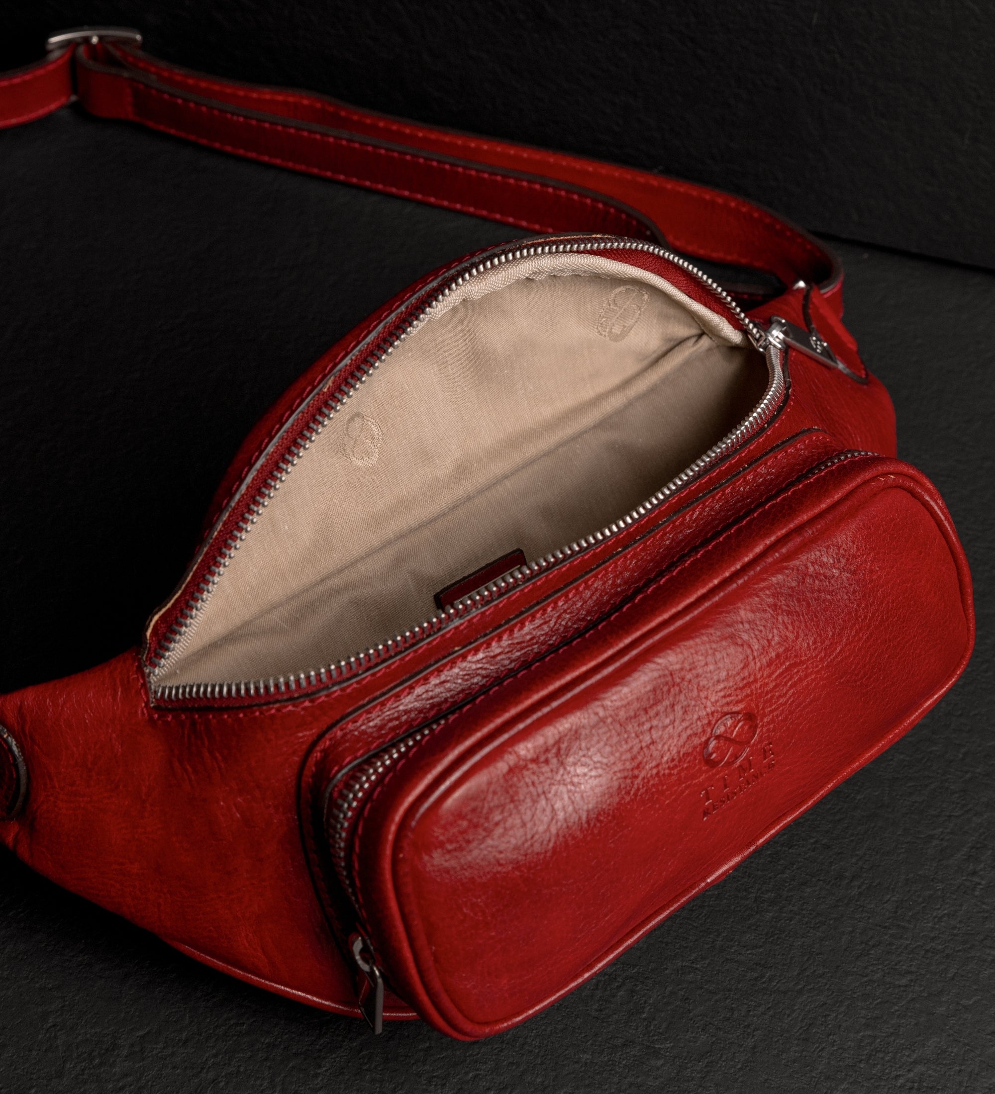 Leather Sling Bag Belly Bag - Independent People
